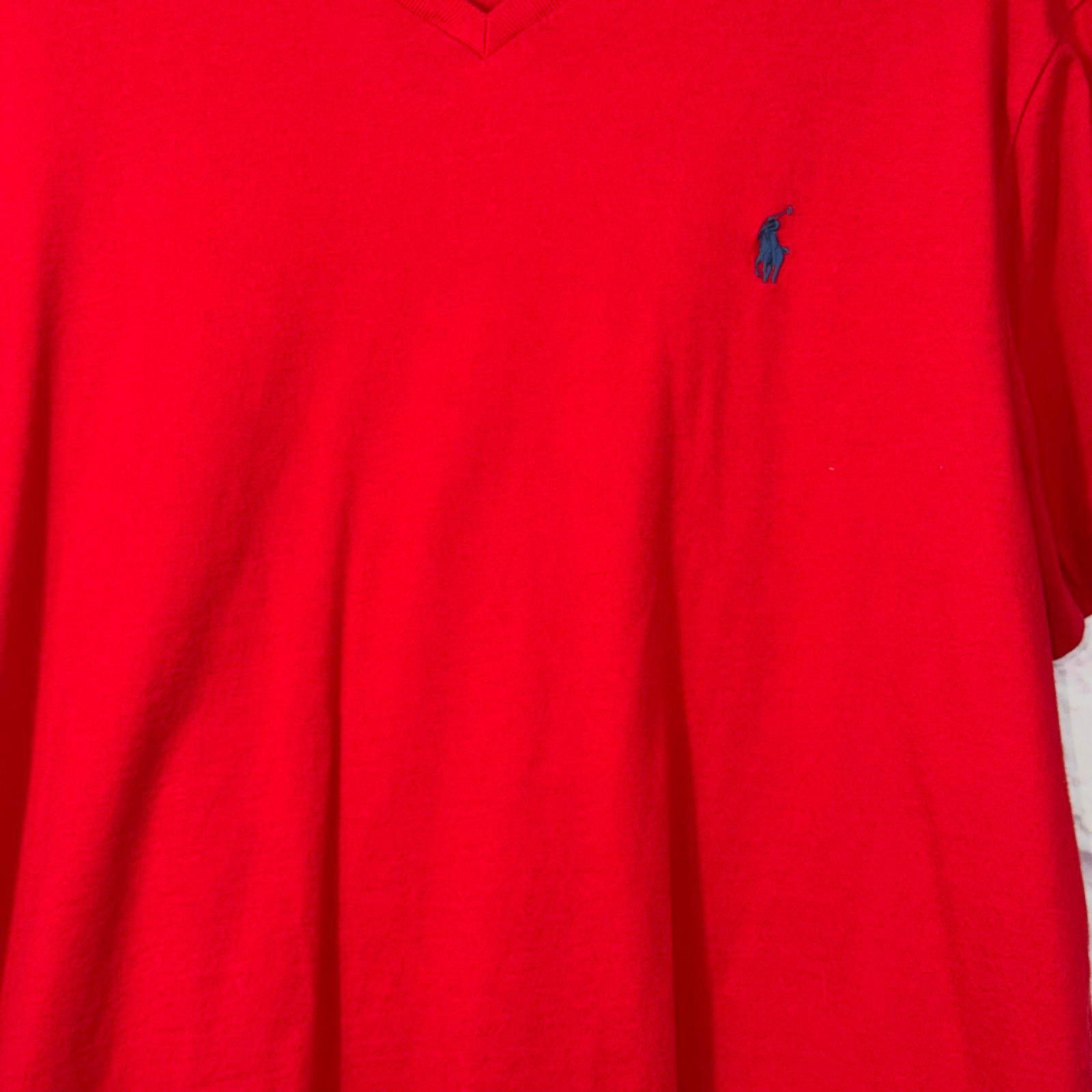 Polo Ralph Lauren Polo Ralph Lauren XL Custom Slim Fit Red T-Shirt Size US XL / EU 56 / 4 - 2 Thumbnail