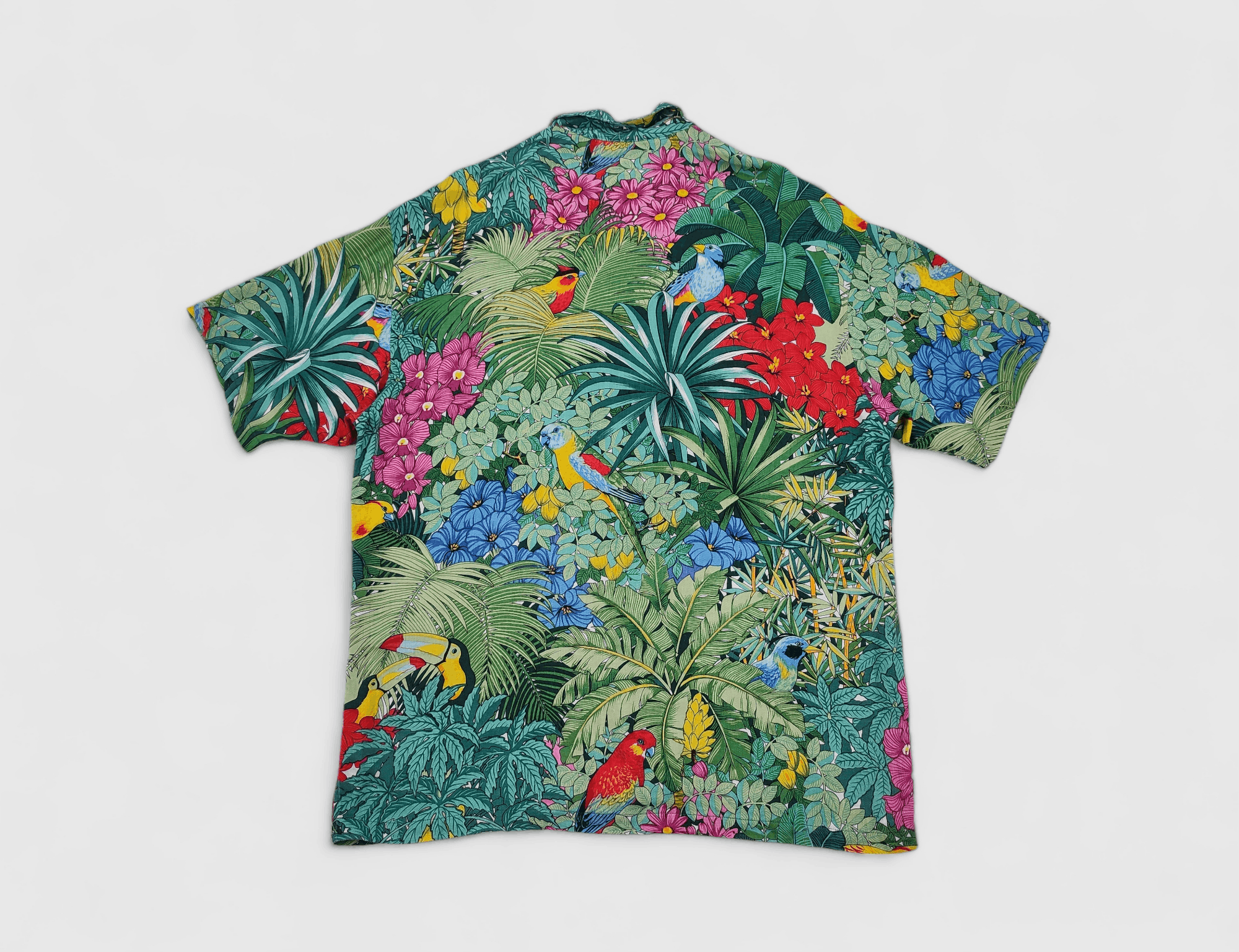 Vintage Vintage Beppe Spadacini Sports Hawaiian Rayon Shirt Size US XL / EU 56 / 4 - 2 Thumbnail