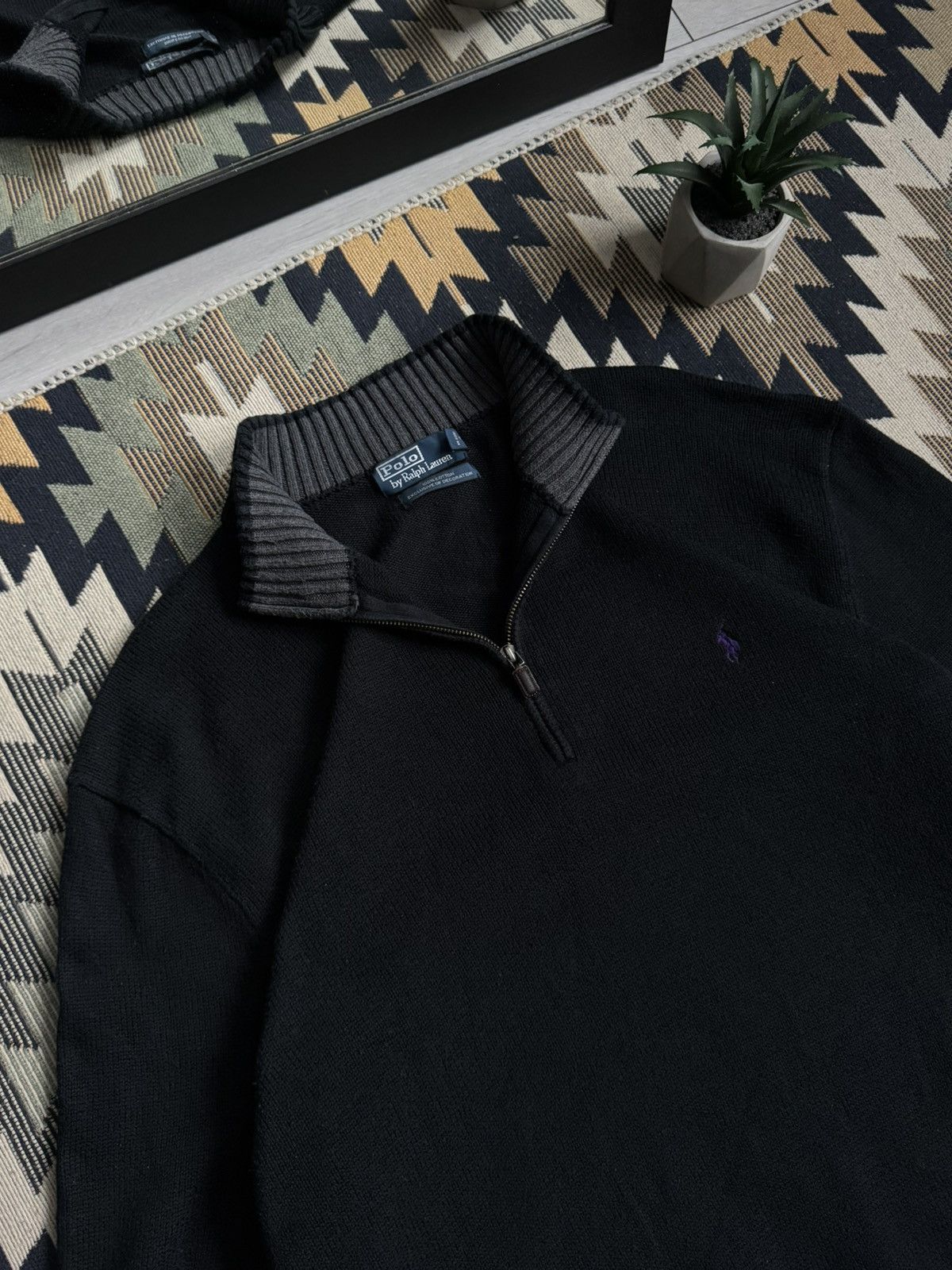 Polo Ralph Lauren Vintage 90’s Polo Ralph Lauren 1/3 Zip Sweater Size US XXL / EU 58 / 5 - 4 Thumbnail