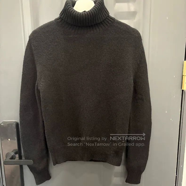 Saint Laurent Paris Saint Laurent Paris Black High-Neck Wool Sweater Size US S / EU 44-46 / 1 - 1 Thumbnail