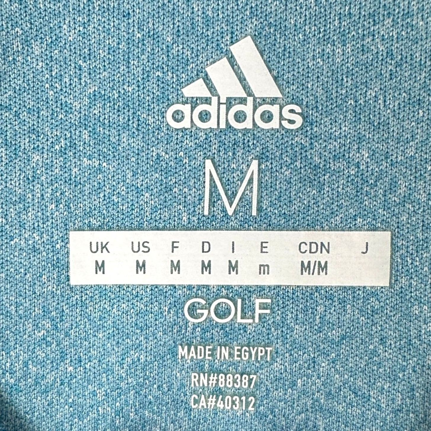 Adidas Adidas Golf Polo Shirt Mens Medium Stripe Blue Short Sleeve Collared Breathable Performance Golf Casual EUC Size US M / EU 48-50 / 2 - 5 Thumbnail