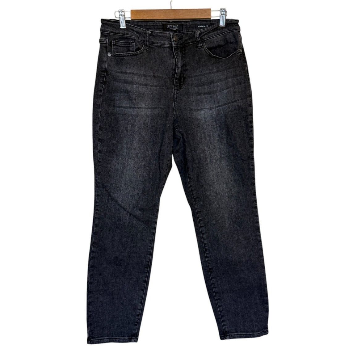 Judy Blue Judy Blue Jeans Women 11 Charcoal Black Boyfriend Fit Denim Size 30" / US 8 / IT 44 - 1 Thumbnail