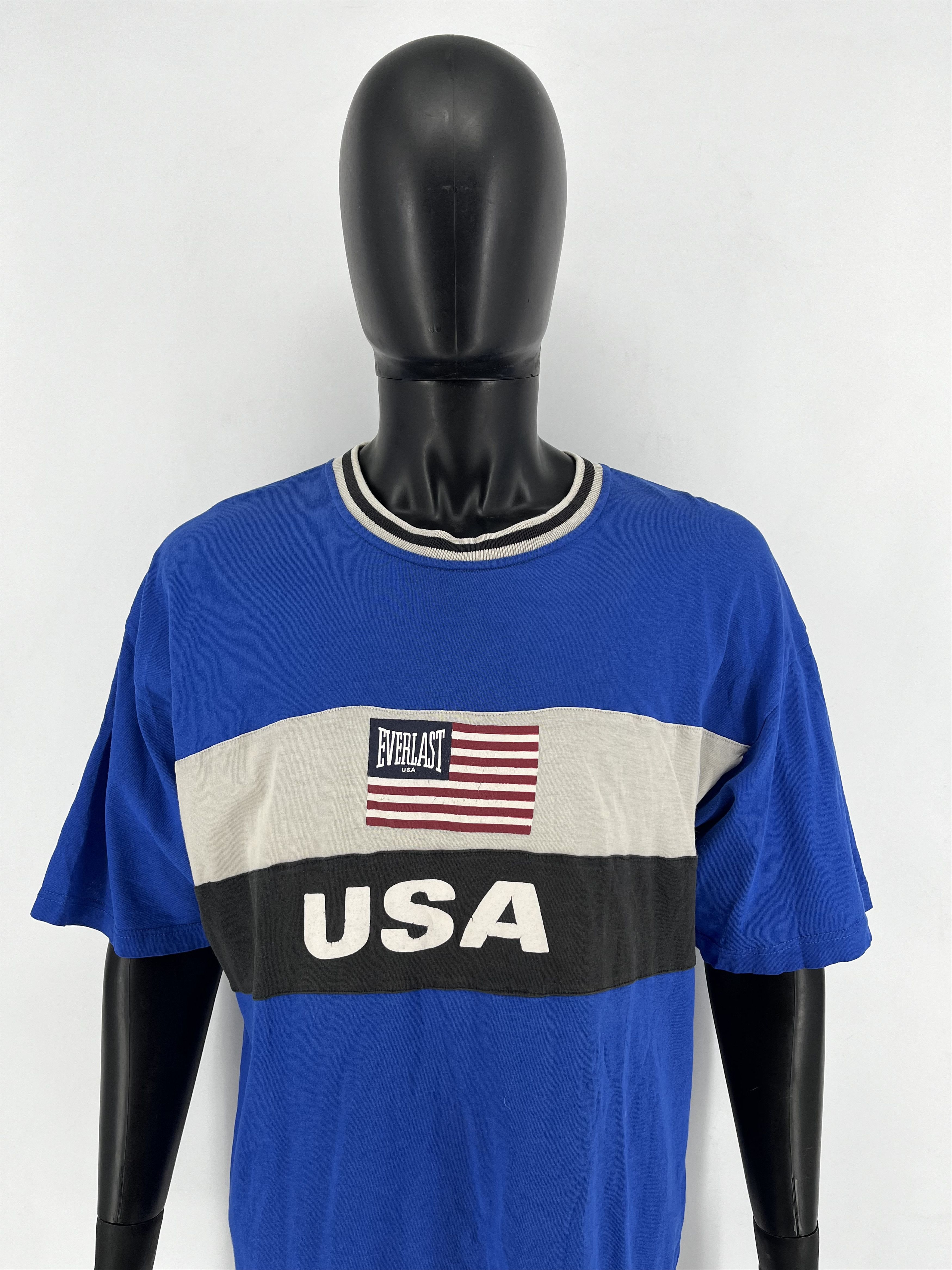 Everlast Vintage 80s Everlast Team USA Ringer Graphic T shirt Adult Size US XL / EU 56 / 4 - 1 Thumbnail