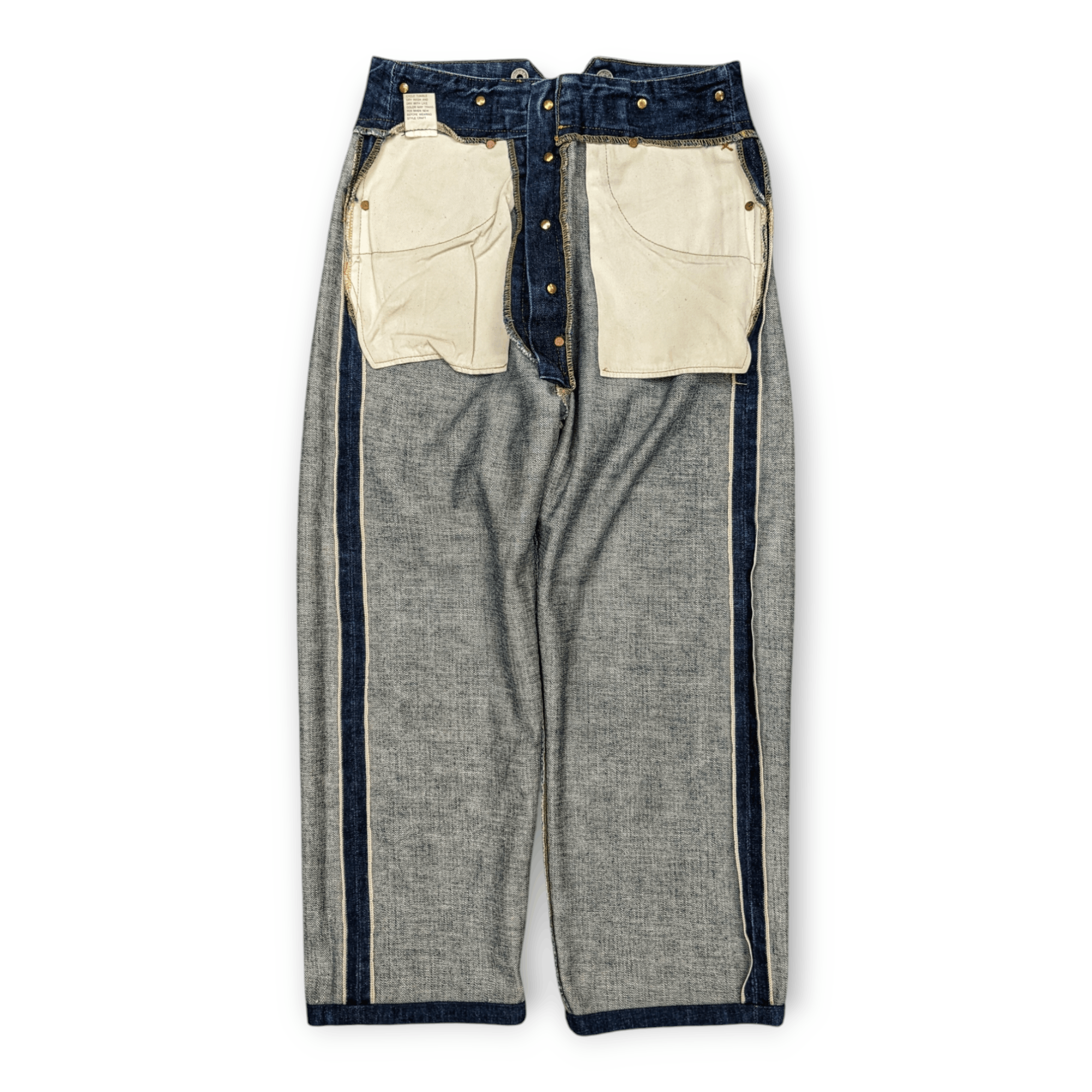 Evisu Evis (Before Evisu) Buckle Back Selvedge Jeans Size US 28 / EU 44 - 4 Thumbnail