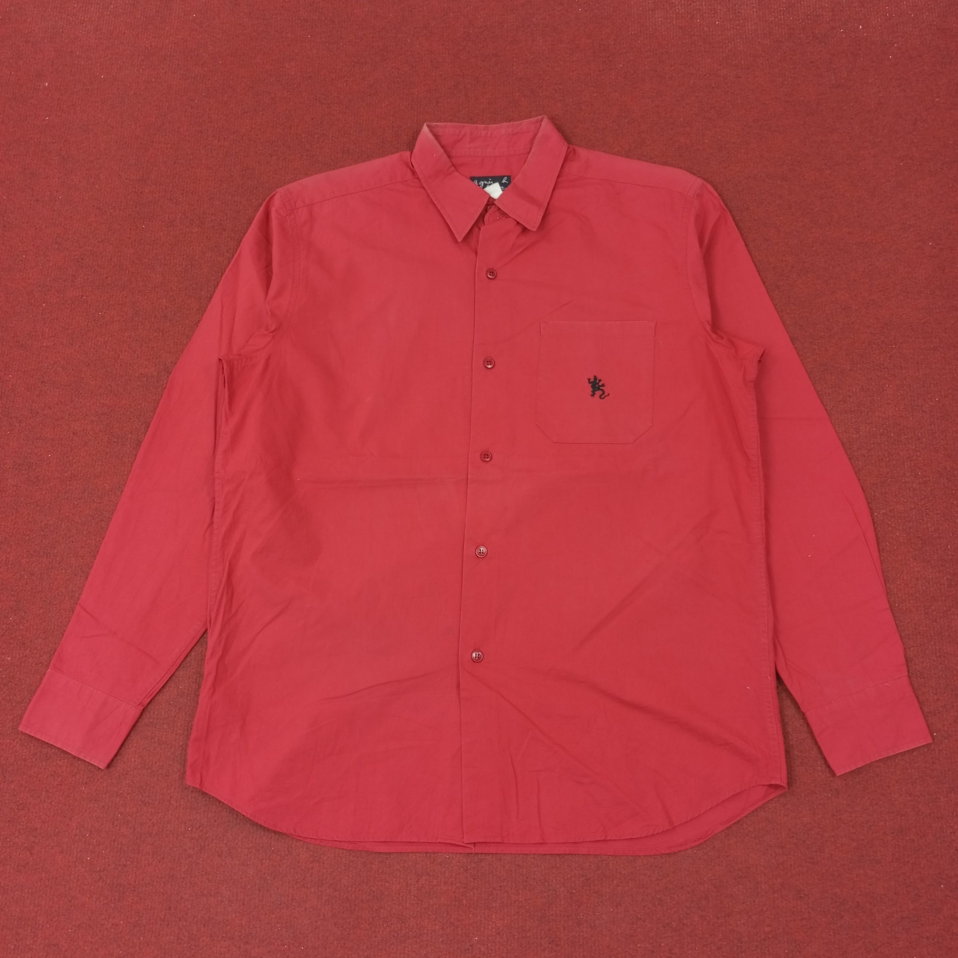 Designer × Vintage × agnes b. Agnes B Homme Paris Casual Shirt C219N57 Size US L / EU 52-54 / 3 - 1 Thumbnail