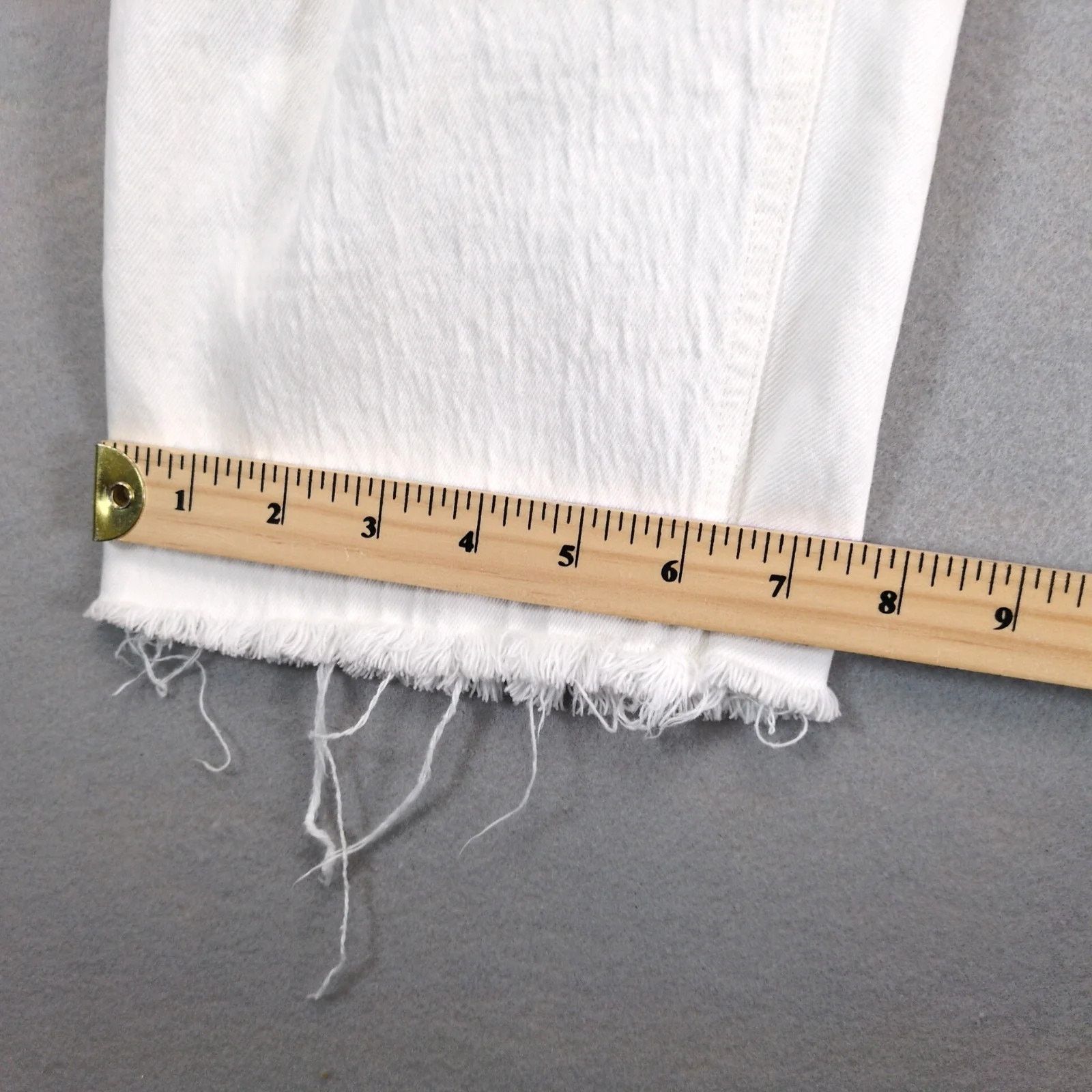 Gap Gap Cheeky Straight High Rise White Jeans Womens 18R Stretch Size 40" / US 18 - 6 Thumbnail