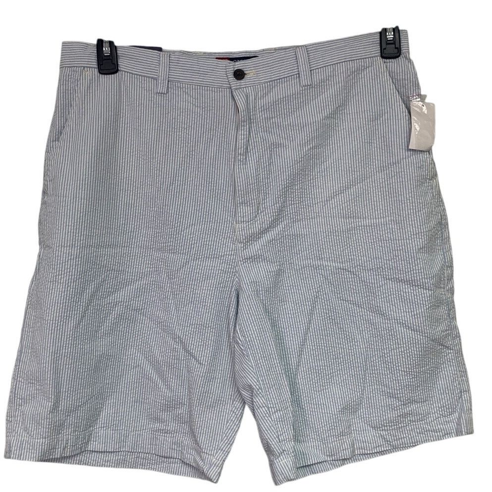 Chaps NWT New Chaps Mens Size 36 Cotton Seersucker Striped Shorts Size US 36 / EU 52 - 1 Thumbnail