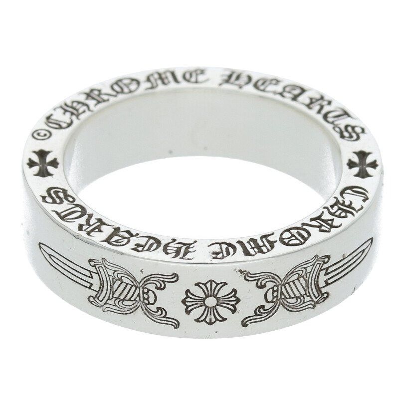 Chrome Hearts CHROME HEARTS 6mm SPACER DAGGER RING SILVER | Grailed