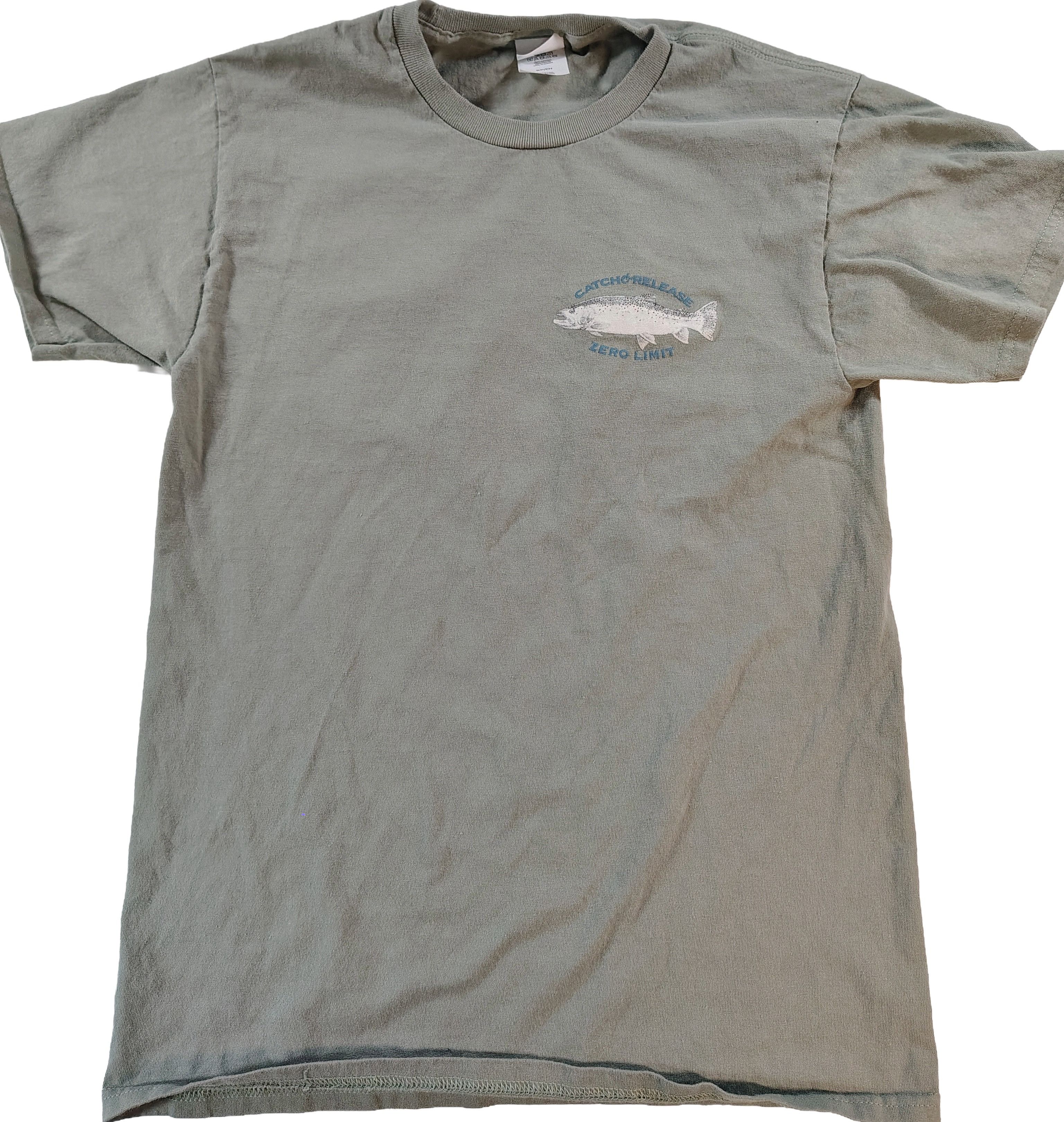 Hanes Men's Catch & Release Zero Limit Fishing Graphic T-Shirt Size US S / EU 44-46 / 1 - 2 Thumbnail
