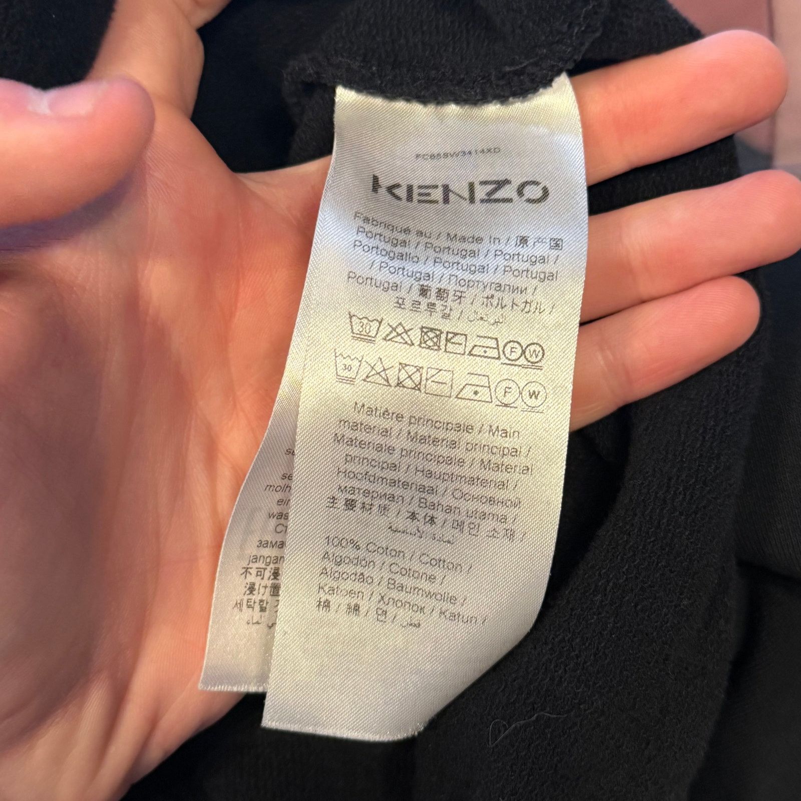 Kenzo Cross Stitch Tiger Logo Hoodie