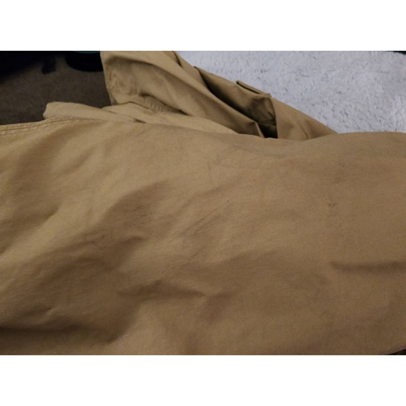 Vince Vince Designer Womens Tan Khaki Wax Belted Trench Coat Small Size S / US 4 / IT 40 - 13 Thumbnail