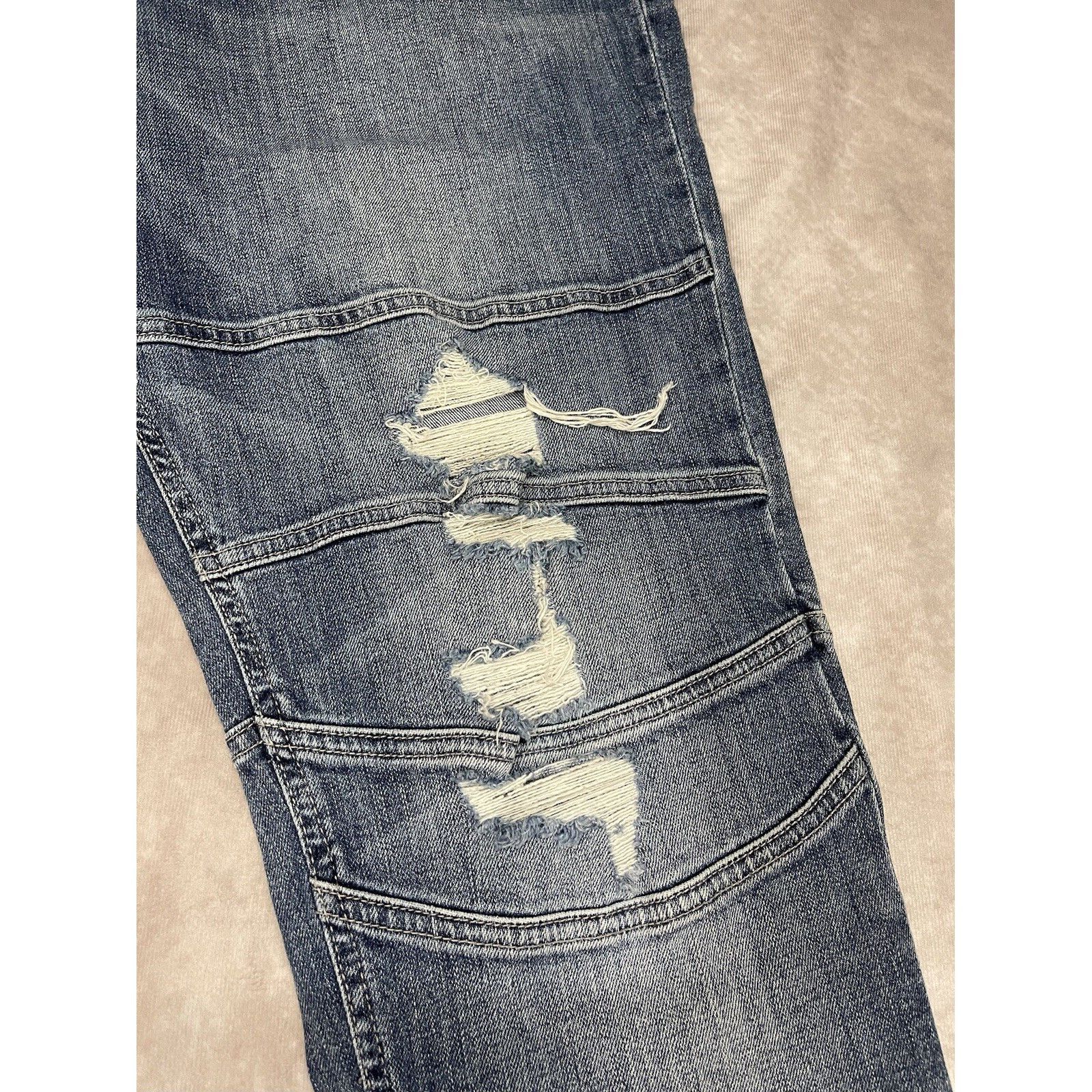 Guess Guess Mens Jeans size 38x30 Slim Taper Moto Tapered Stretch Size US 38 / EU 54 - 3 Thumbnail