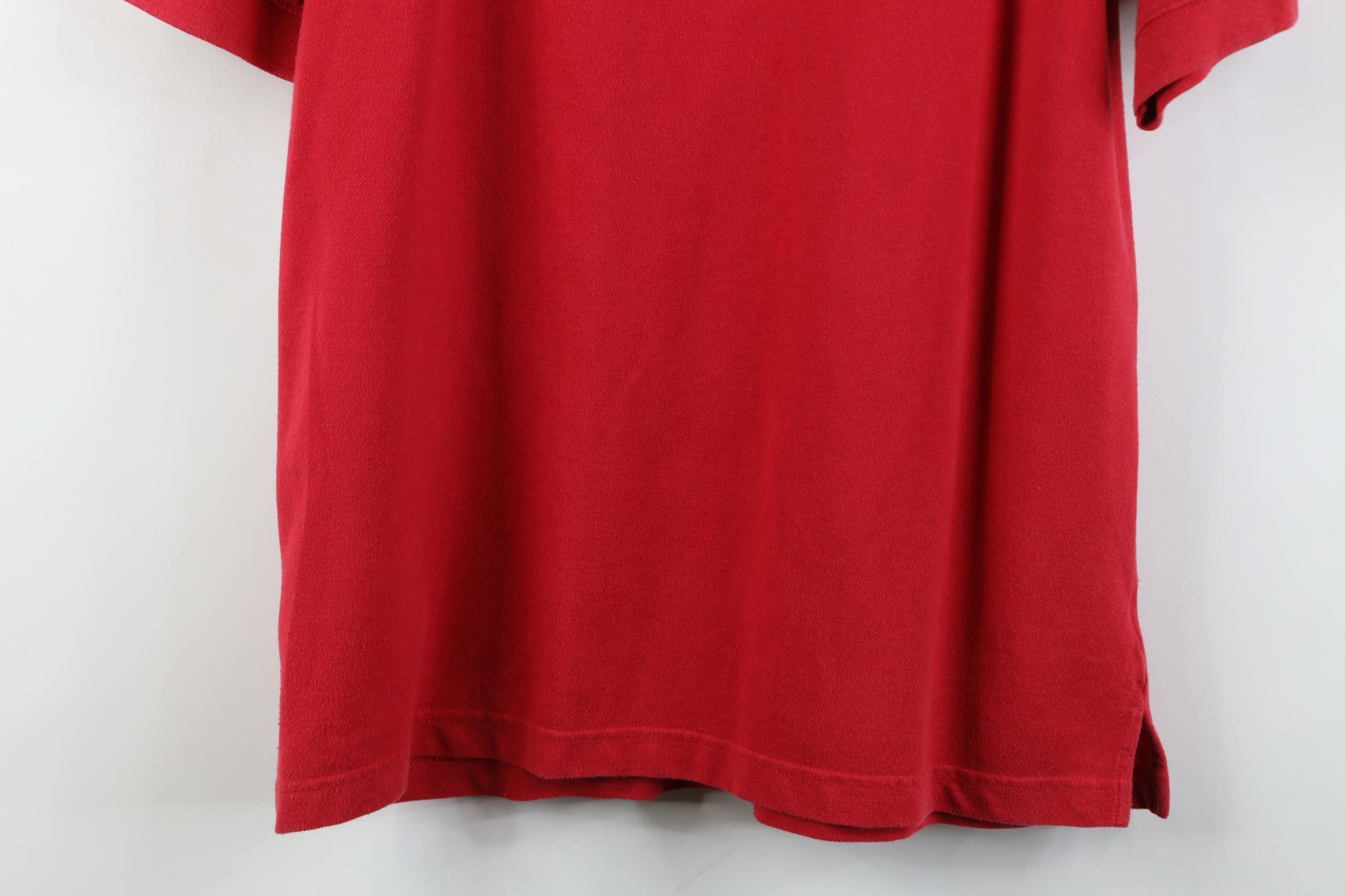 Vintage Vintage 80s 90s Streetwear Penguin Knit Golf Polo Shirt Red Size US M / EU 48-50 / 2 - 13 Thumbnail
