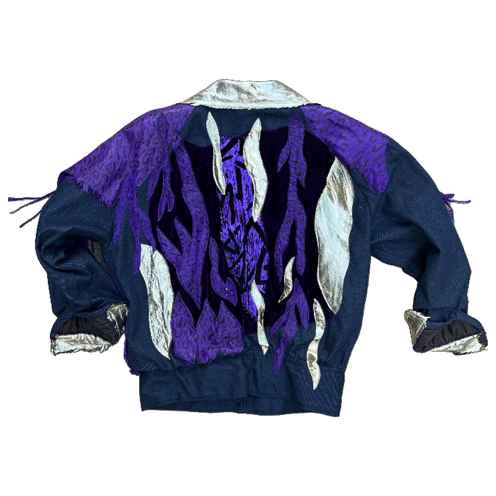 Other 1980s “Sellerof Purple” designer coat by Jody Lindsey Size M / US 6-8 / IT 42-44 - 3 Thumbnail