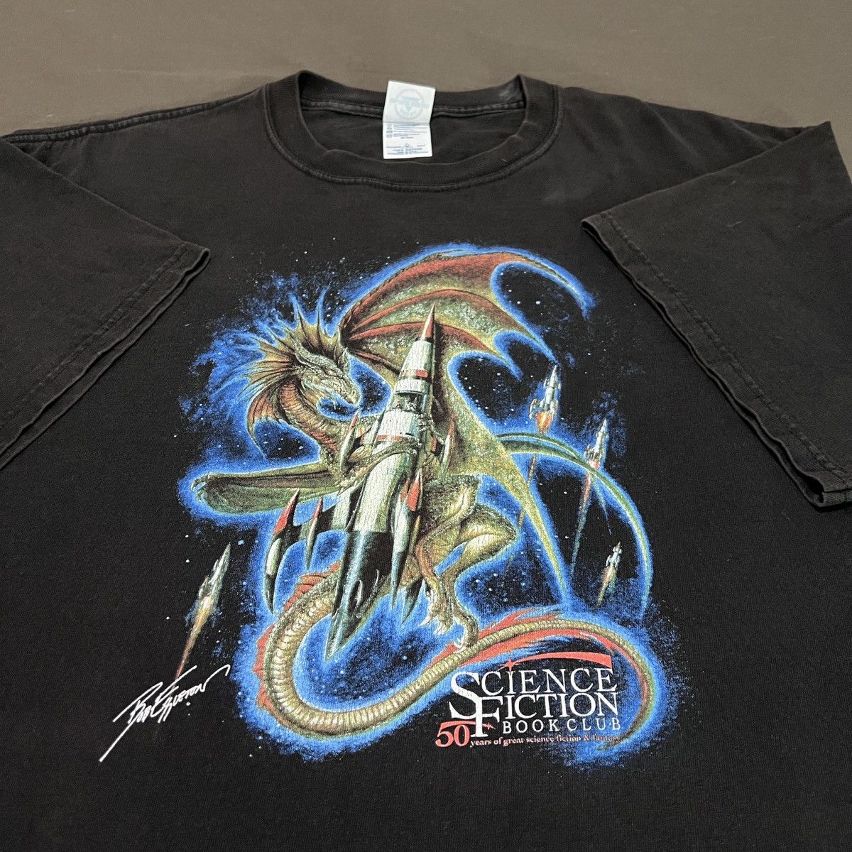 Arts & Science × Vintage Vintage Science Fiction Book Club Dragon Faded Bob Eggleton Size US XL / EU 56 / 4 - 1 Thumbnail
