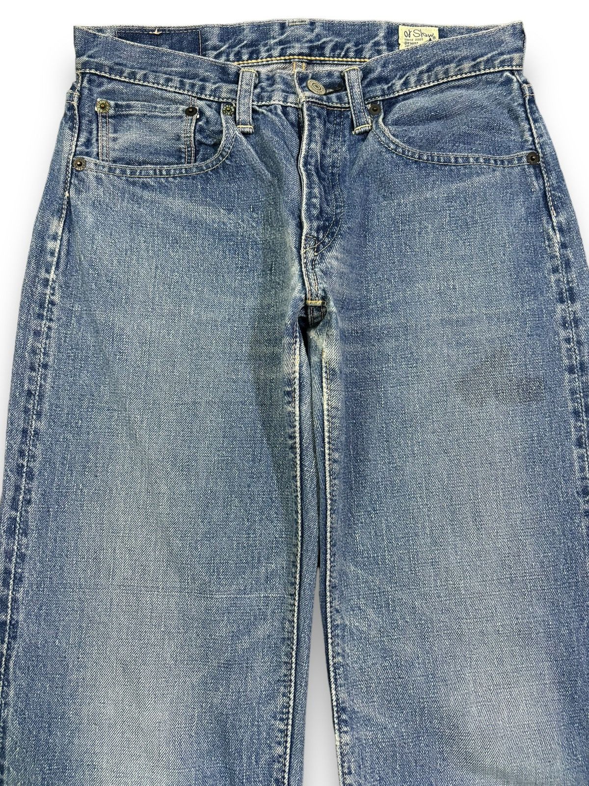 Orslow Vintage Y2K Orslow Selvedge Blue Faded Straight Leg Jeans Size US 28 / EU 44 - 4 Thumbnail
