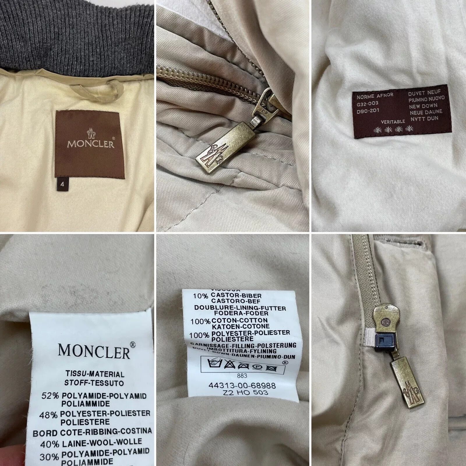 Moncler Moncler Vintage Down Puffer Men Jacket Brown Tags Size 4 Size US XL / EU 56 / 4 - 7 Thumbnail