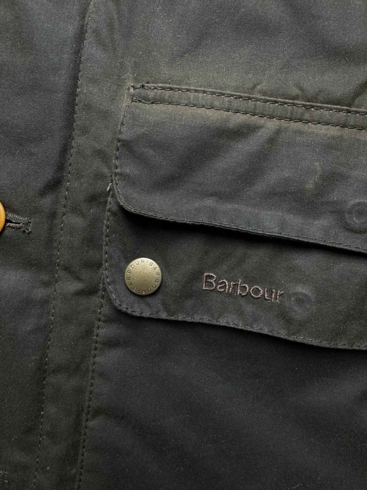 Barbour Barbour Oural Waxed Cotton Parka Jacket with Leather Patches Size US M / EU 48-50 / 2 - 5 Thumbnail