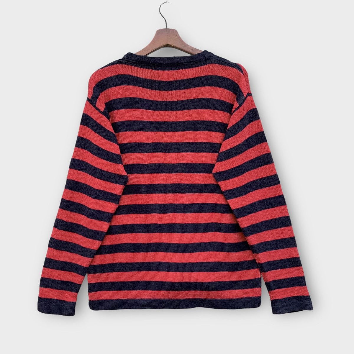 Polo Ralph Lauren × Vintage Vintage 90s Polo Ralph Lauren Striped Kurt Cobain Style Size M / US 6-8 / IT 42-44 - 2 Thumbnail