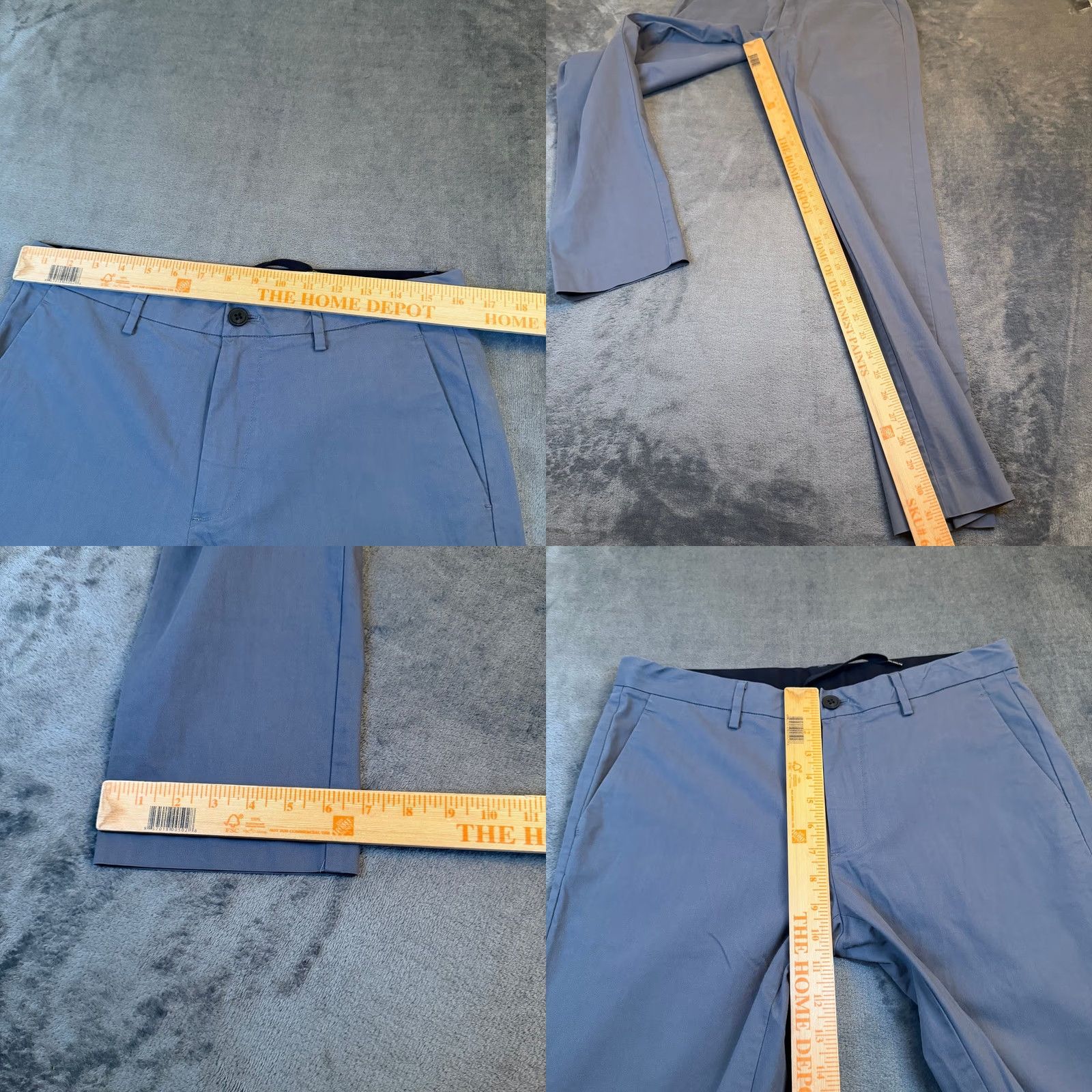 Bonobos Bonobos Tailored Chino Pants Mens 31/32 Gray Stretch Internal Drawstring Casual Business Slim Flat Front — See Measurements Size US 31 - 8 Thumbnail