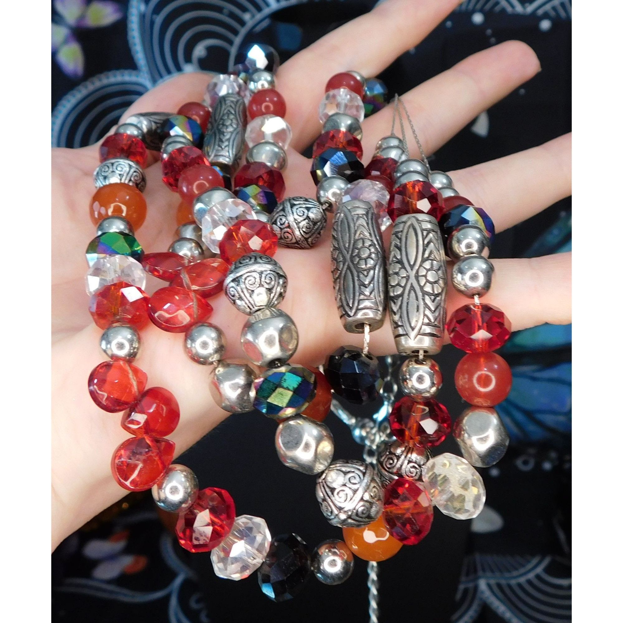 Other Multilayer Glass And Metal Beaded Layered Necklace Size ONE SIZE - 4 Thumbnail