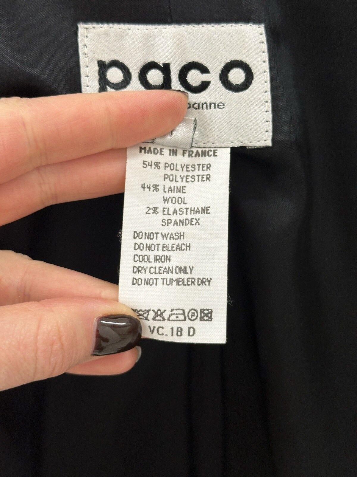 Paco Rabanne DDP Paco Rabanne Wool Blend Blazer Jacket Black Size 42 Size M / US 6-8 / IT 42-44 - 14 Thumbnail