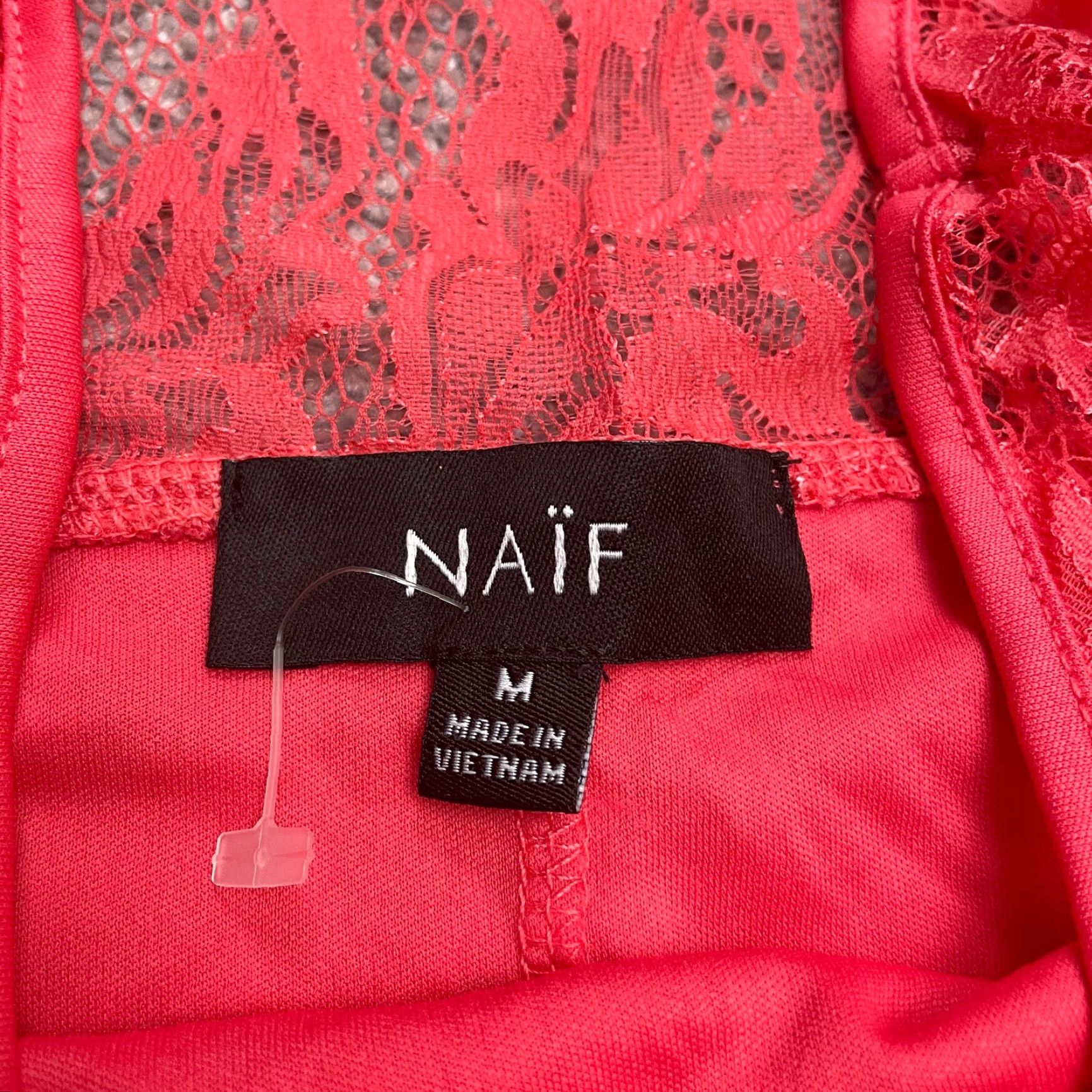 Pinko Naif Pink Blouse Womens M Short Sleeve Lace Cold Shoulder Nylon Top Regular Pink Fabric Basic Casual Vogue Size M / US 6-8 / IT 42-44 - 5 Thumbnail