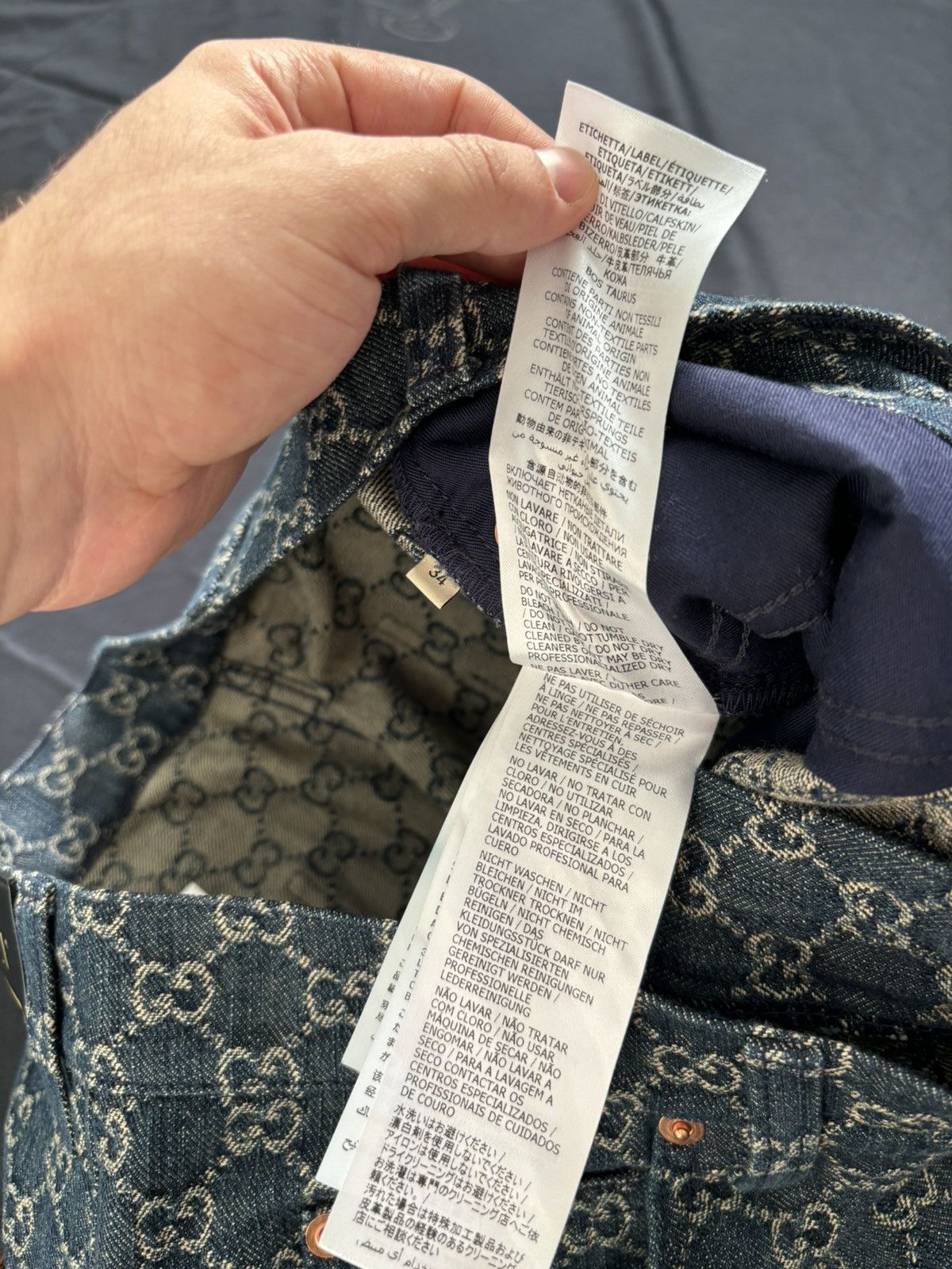 Gucci Gucci GG Jacquared Denim Jeans Size US 34 / EU 50 - 4 Thumbnail