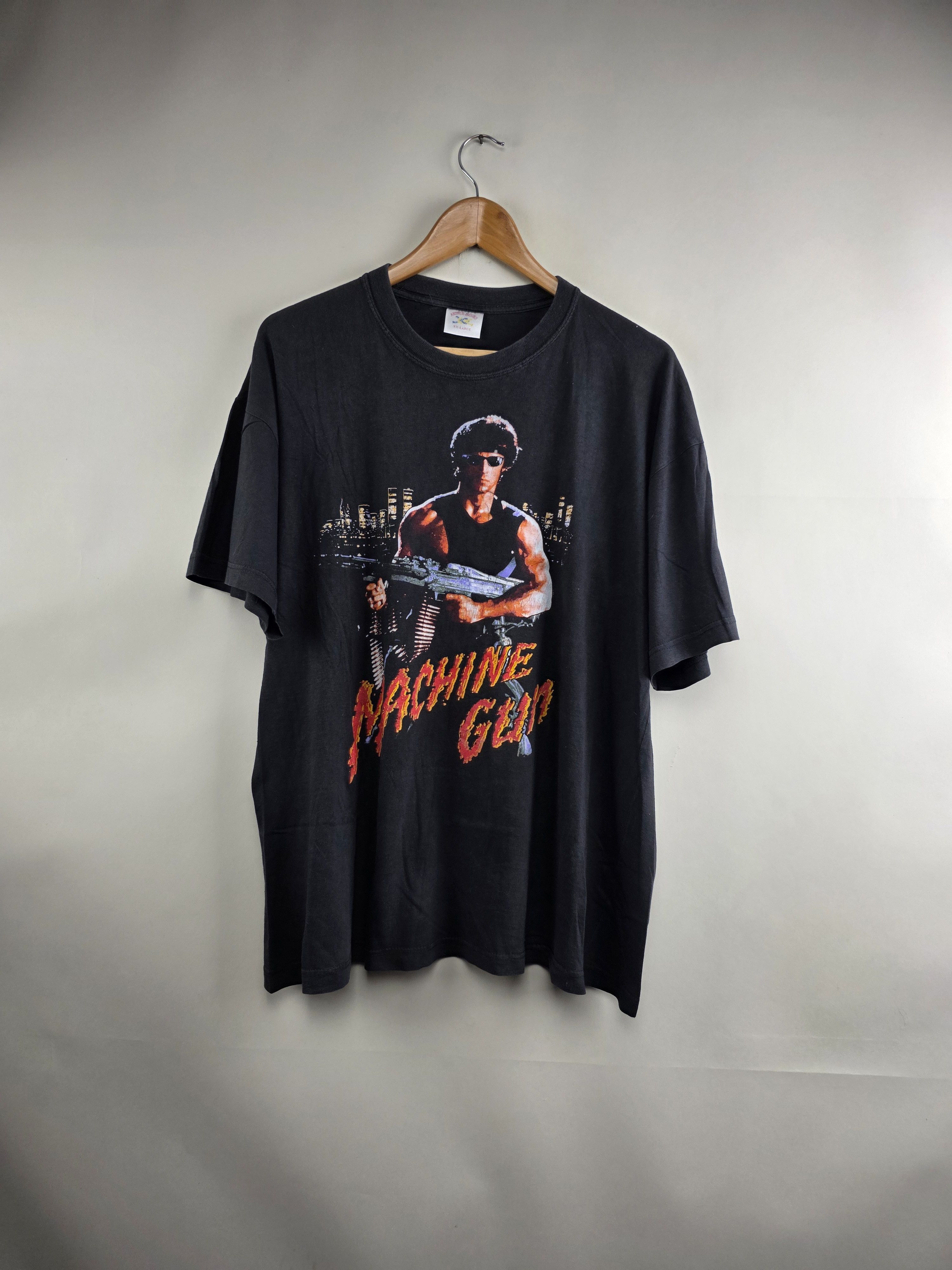Band Tees × Vintage 90s Rambo Sylvester Stalone XL 23" 28" Size US XL / EU 56 / 4 - 1 Thumbnail