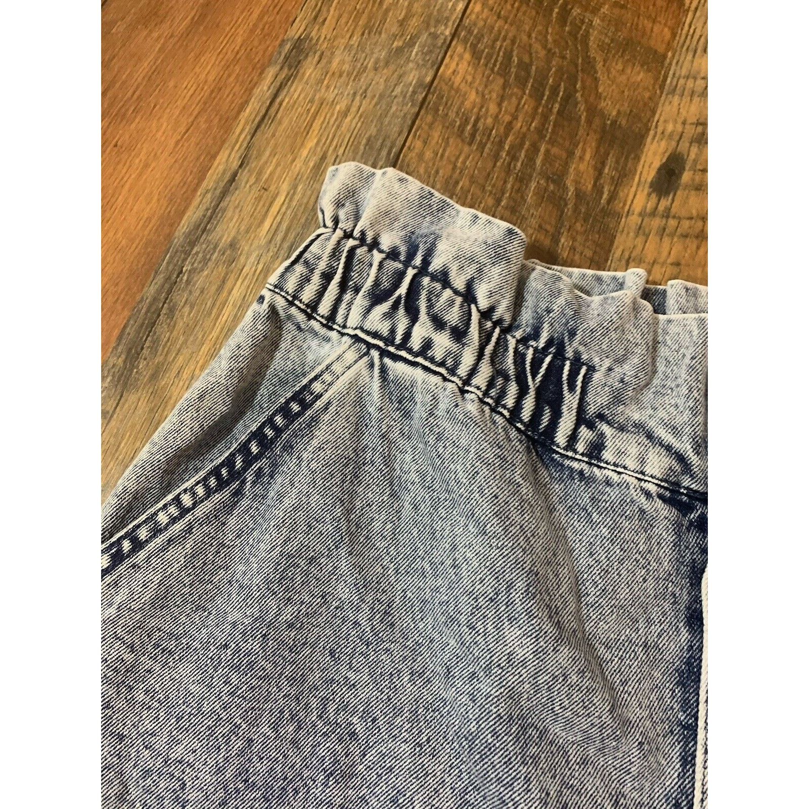 Other CULPOS X INC Paper Bag Waist Acid Wash Jeans Size 10 NWT Size 32" / US 10 / IT 46 - 6 Thumbnail