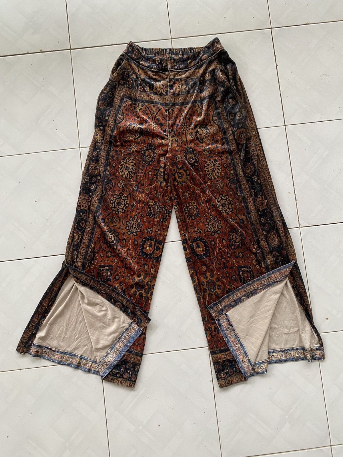 Japanese Brand × Le Grande Bleu (L.G.B.) GOA Abstract Wide Leg Flare Pant Size 30" / US 8 / IT 44 - 3 Thumbnail