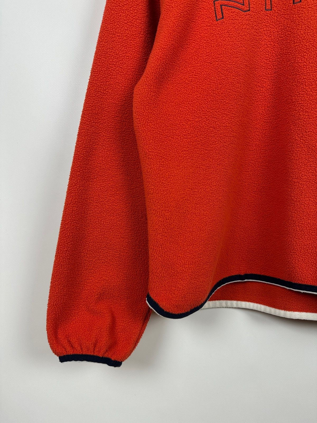 Nike 90s Vintage Nike Center Big Logo Fleece Half Neck Jacket Size US S / EU 44-46 / 1 - 8 Thumbnail