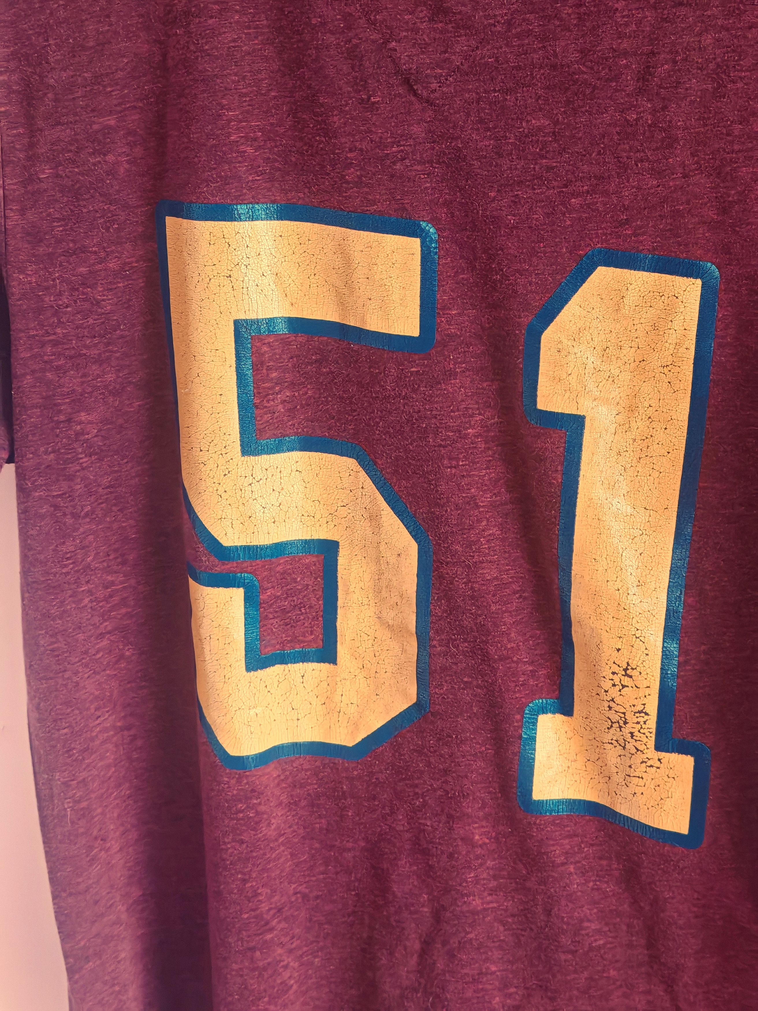 Tommy Hilfiger Vintage Tommy Hilfiger Trashed Logo Graphic Tee Burgundy Size US XL / EU 56 / 4 - 5 Thumbnail