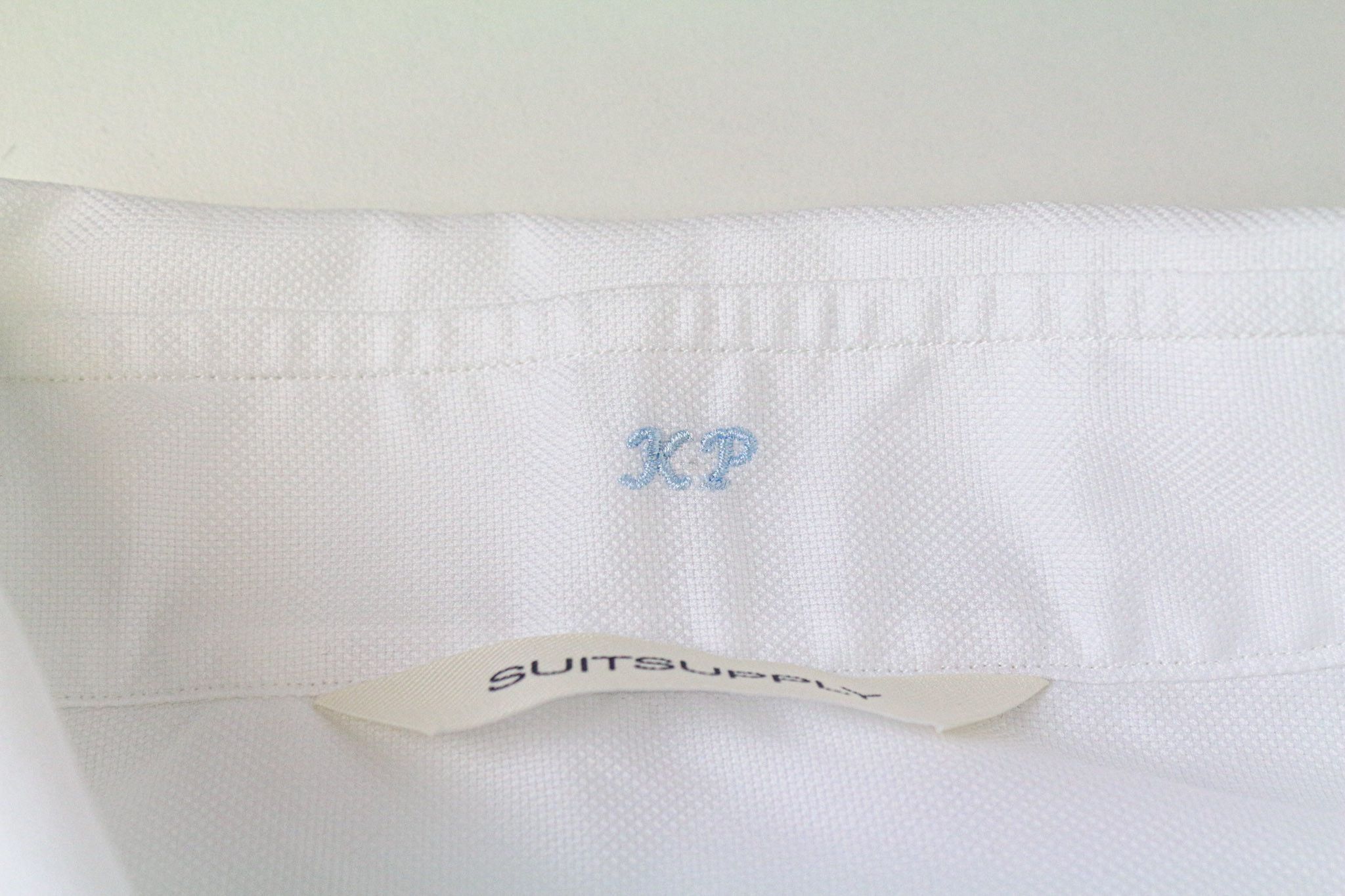 Suitsupply M Slim Fit White Cotton Spread Collar Shirt 79471 Size US M / EU 48-50 / 2 - 8 Thumbnail