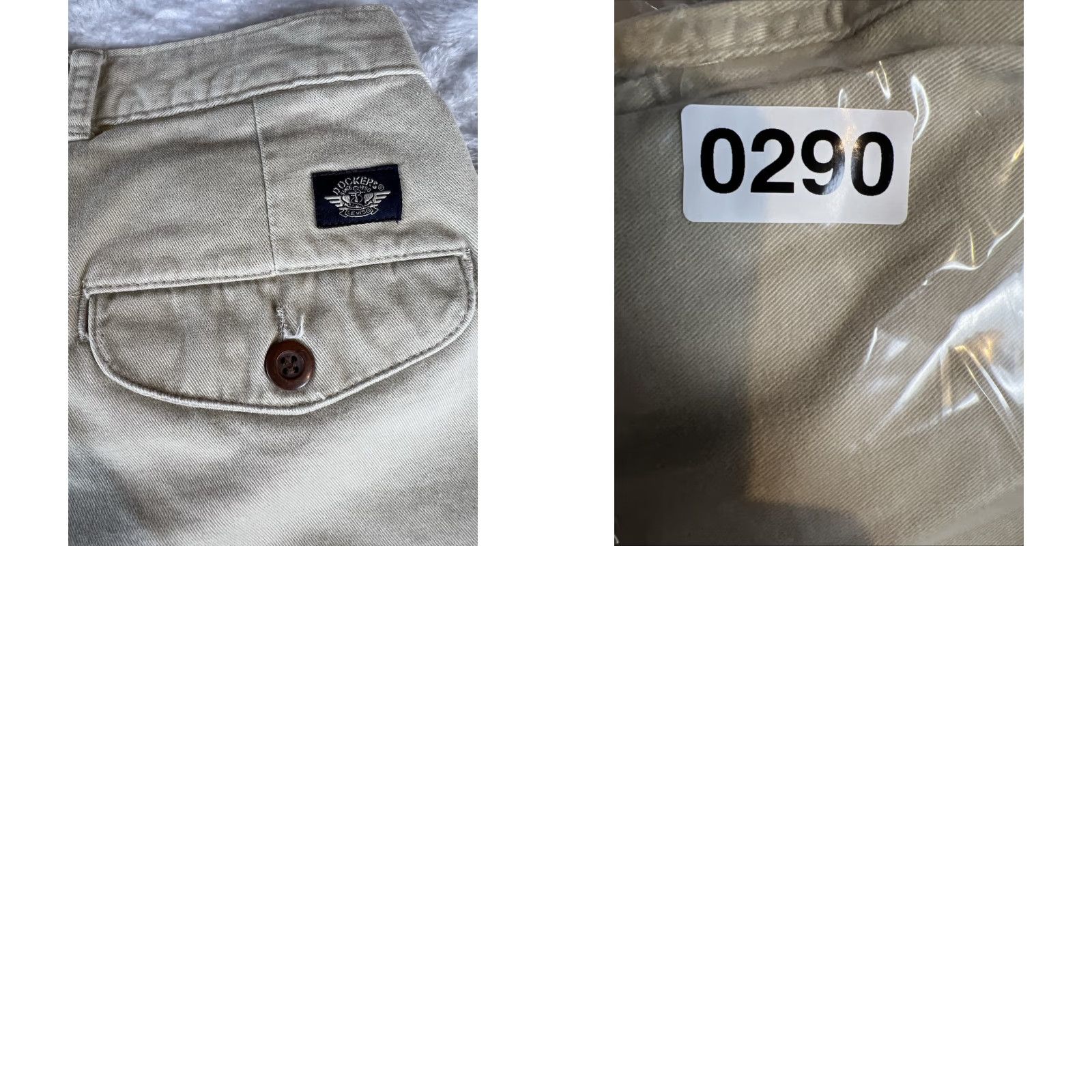 Dockers VINTAGE Dockers Pants Mens 33x32 Beige Pleated Preppy Office 1990s Khakis Straight Inseam 32 Mens Size US 33 - 9 Thumbnail