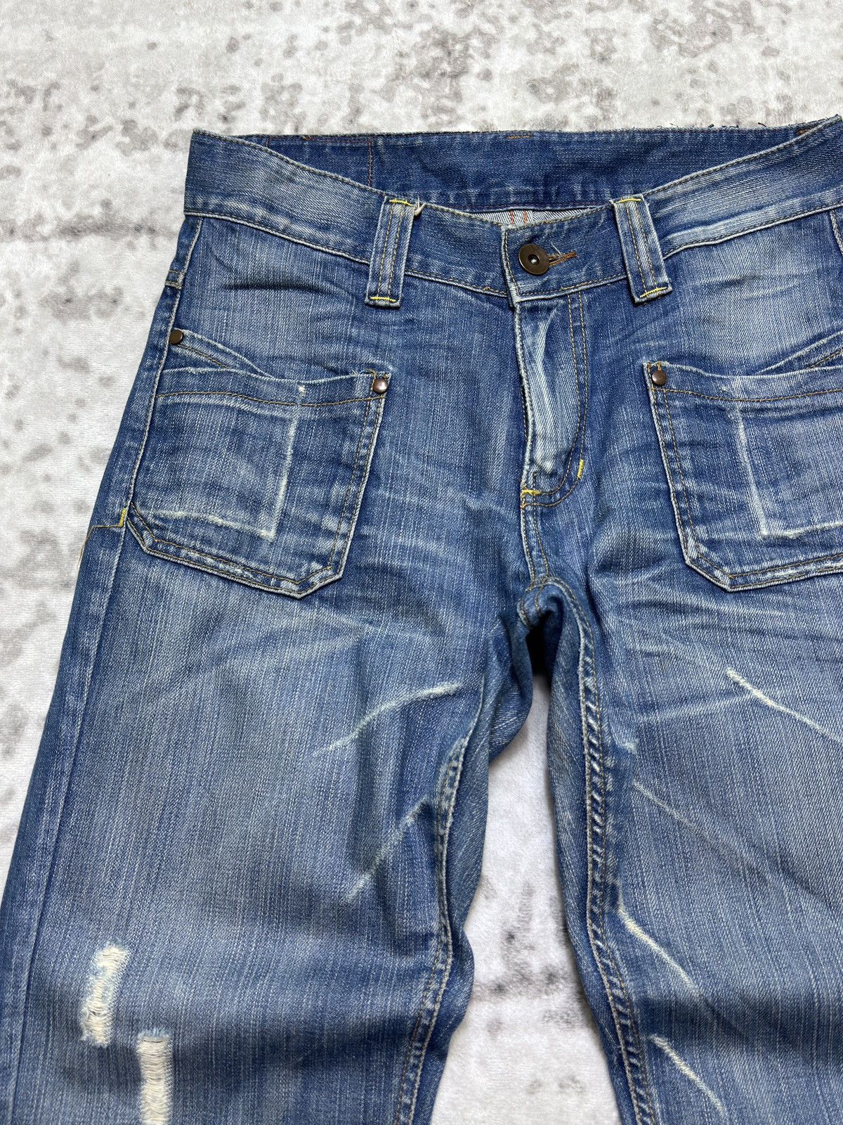 Japanese Brand Vintage Easy Rider Y2K Distressed Regular Fit Workwear Style Size US 30 / EU 46 - 4 Thumbnail