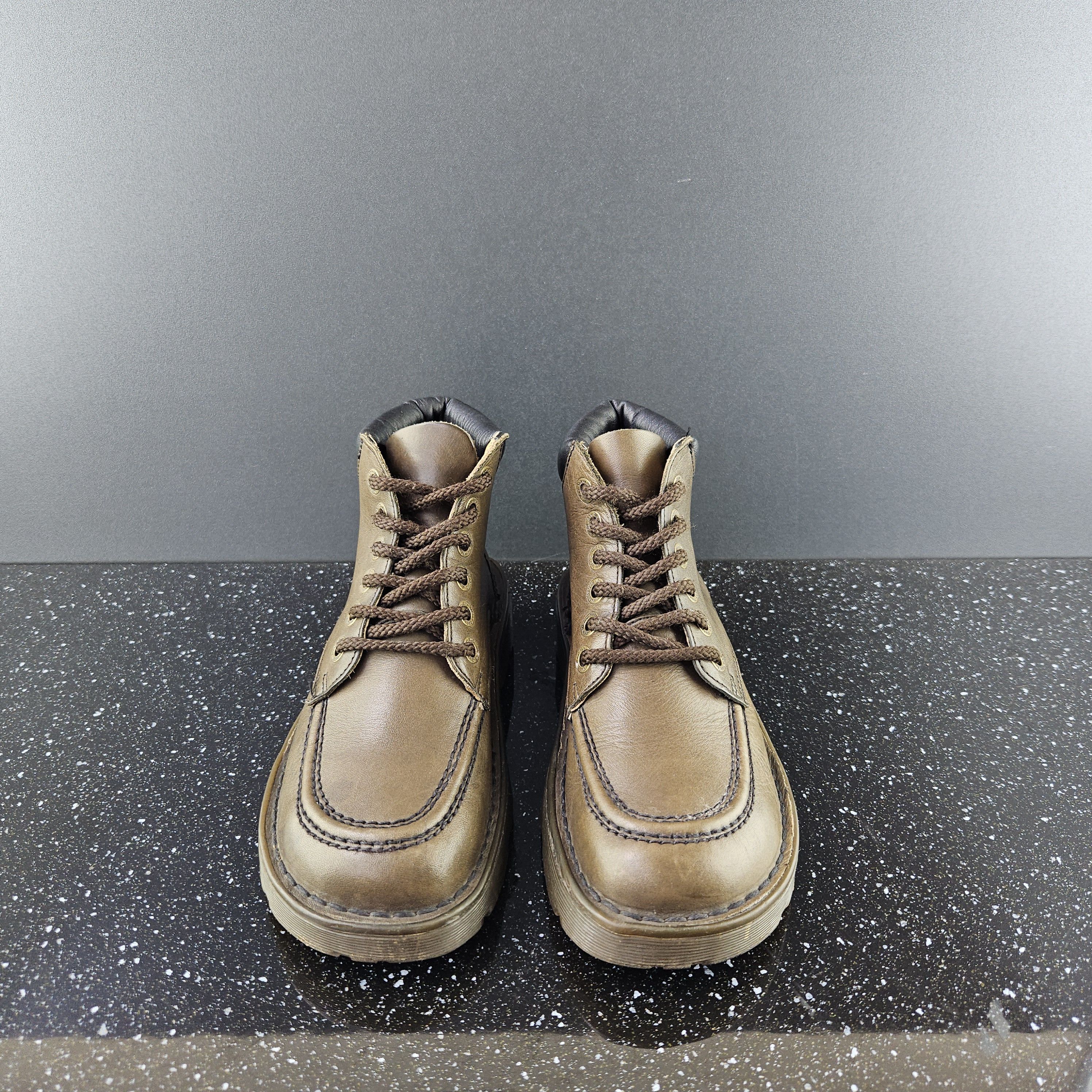 Dr. Martens Vintage Dr. Martens Khaki leather boots Sz 5 UK Size US 6 / EU 39 - 3 Thumbnail