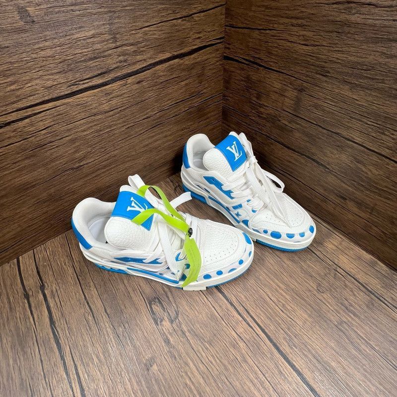 Louis Vuitton Yayoi Kusama x Louis Vuitton Blue Dot Trainers -2508 Size US 7.5 / EU 40-41 - 5 Thumbnail
