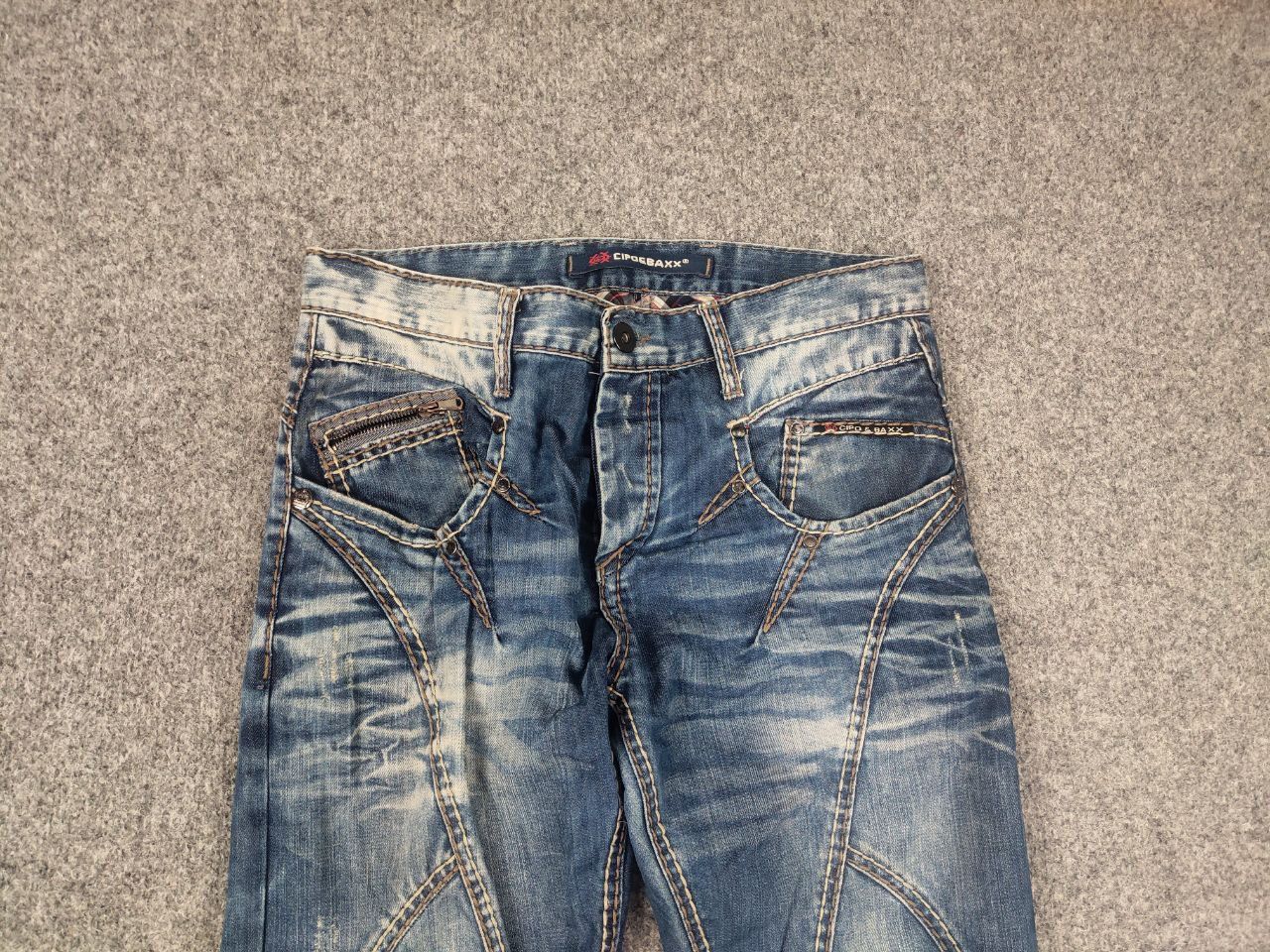 Japanese Brand Vintage Cipo Baxx Japan Y2k Style if six was nine Zip Jeans Size US 32 / EU 48 - 6 Thumbnail