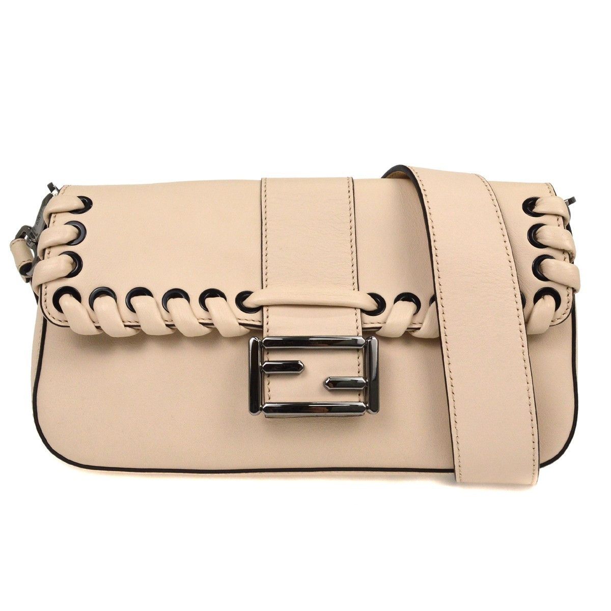 Fendi Fendi Baguette Bag Whipstitch Leather Size ONE SIZE - 1 Thumbnail