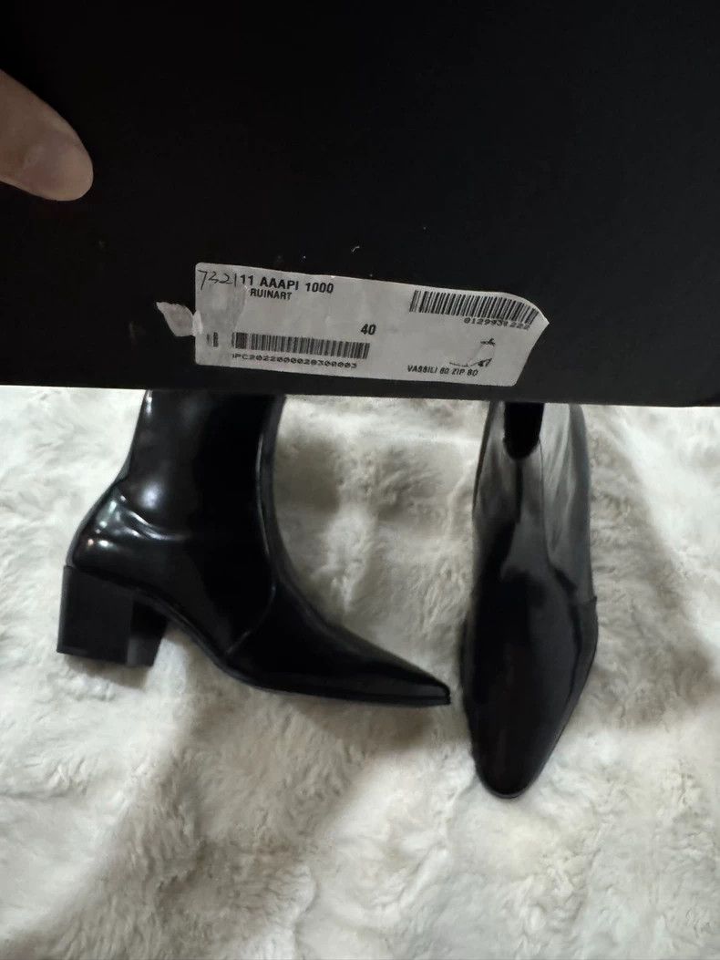 Saint Laurent Paris Saint Laurent Paris Glossy boots leather boots Size US 9.5 / IT 39.5 - 9 Thumbnail