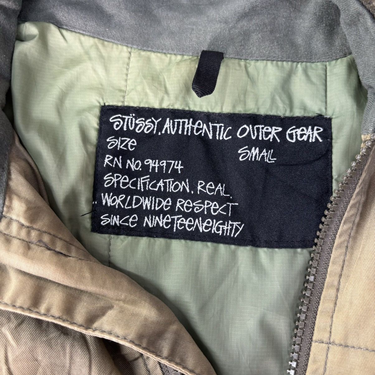 Stussy × Vintage Distressed Stussy Outer Gear Light Zipper Jacket Size US S / EU 44-46 / 1 - 20 Thumbnail