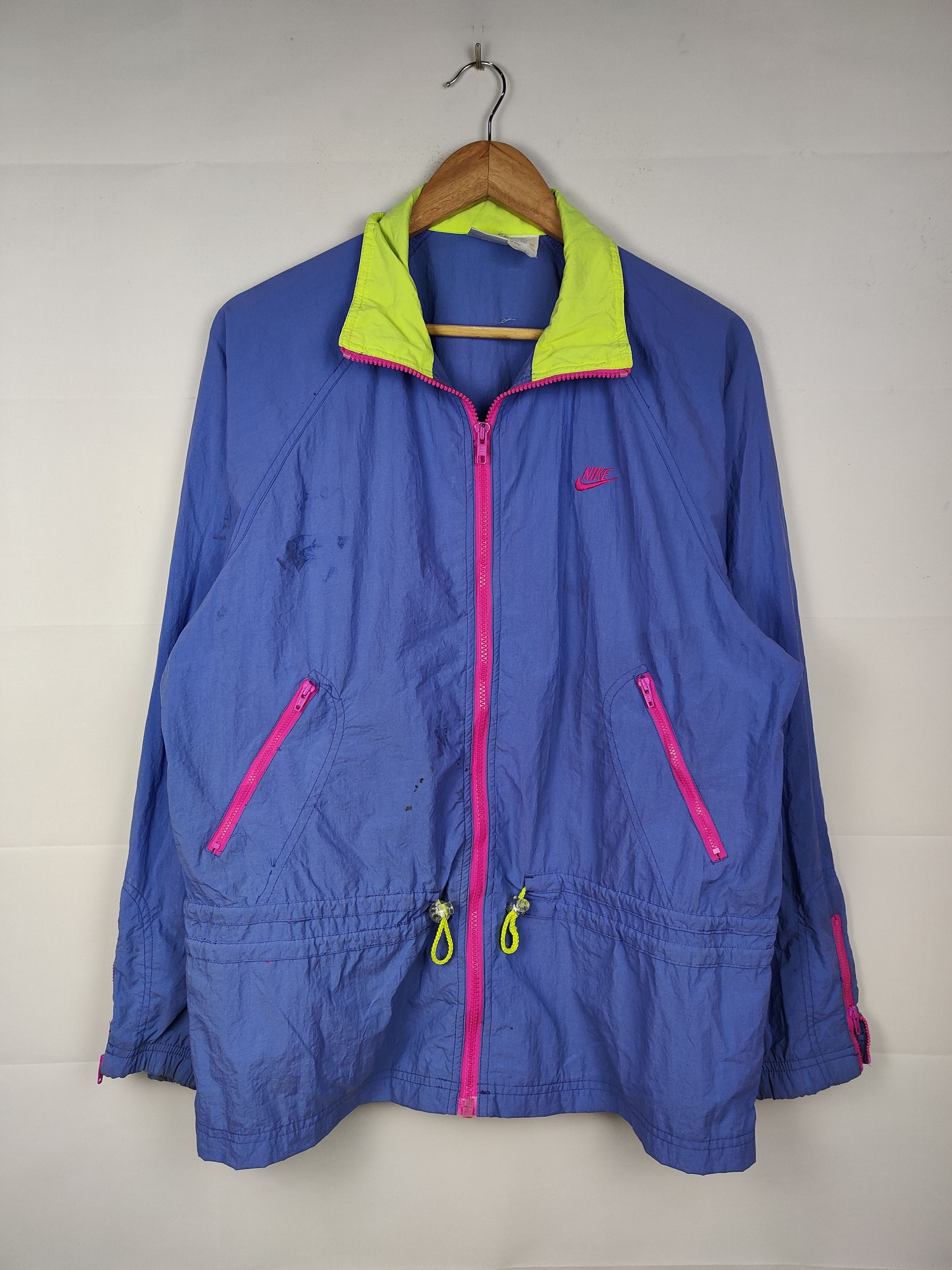 Nike × Vintage Vintage 90s Nike Colourway Windbreaker Jacket Size US L / EU 52-54 / 3 - 1 Thumbnail