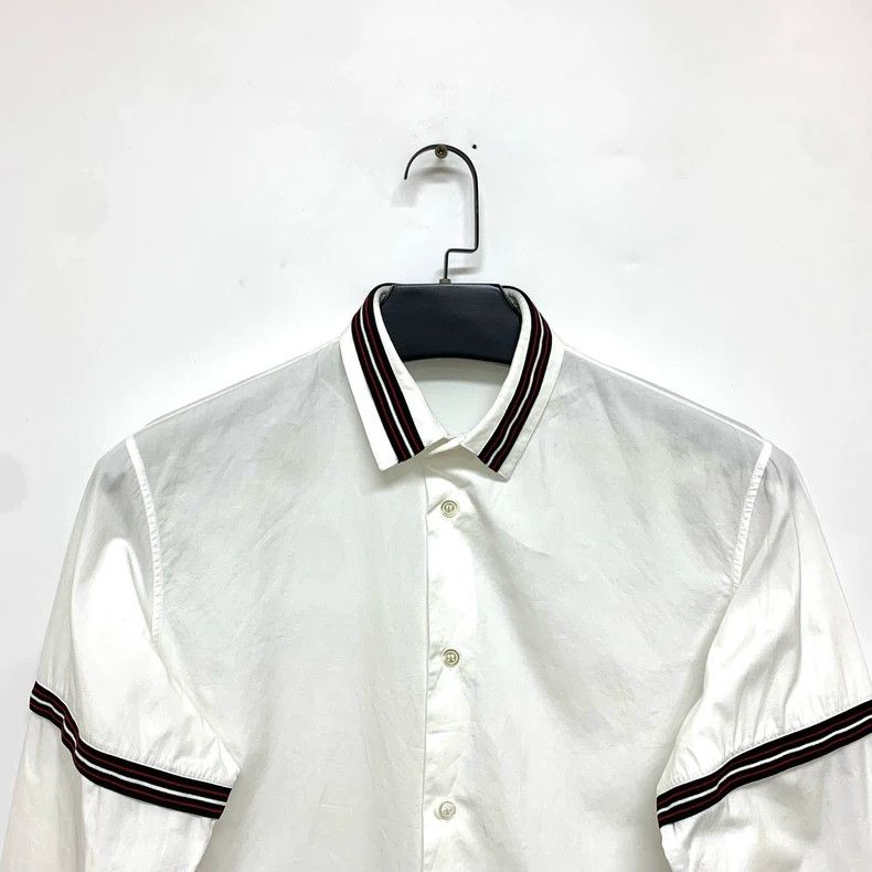 Dior Dior Size 38 White, black and red striped shirt 2502-Nexta Size US XXS / EU 40 - 5 Thumbnail