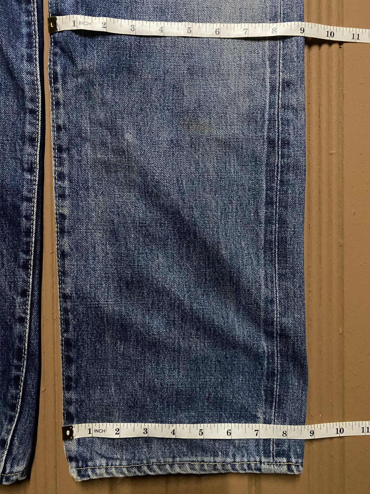 Denime Vintage Denime Selvedge Mud Wash Distressed Loose Jeans Size US 30 / EU 46 - 16 Thumbnail