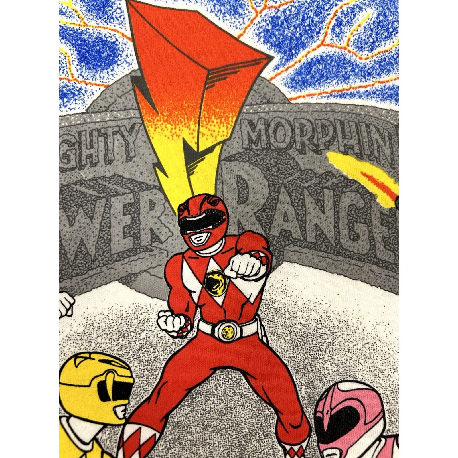 Saba VINTAGE Mighty Morphin Power Rangers Shirt 1994 Saban Rare XL Adult Black Mens Size US XL / EU 56 / 4 - 6 Thumbnail