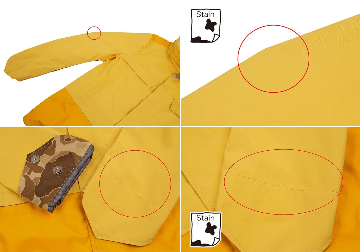Junya Watanabe Camo Panel Nylon Taffeta Mountain Jacket Yellow L Size US L / EU 52-54 / 3 - 6 Thumbnail