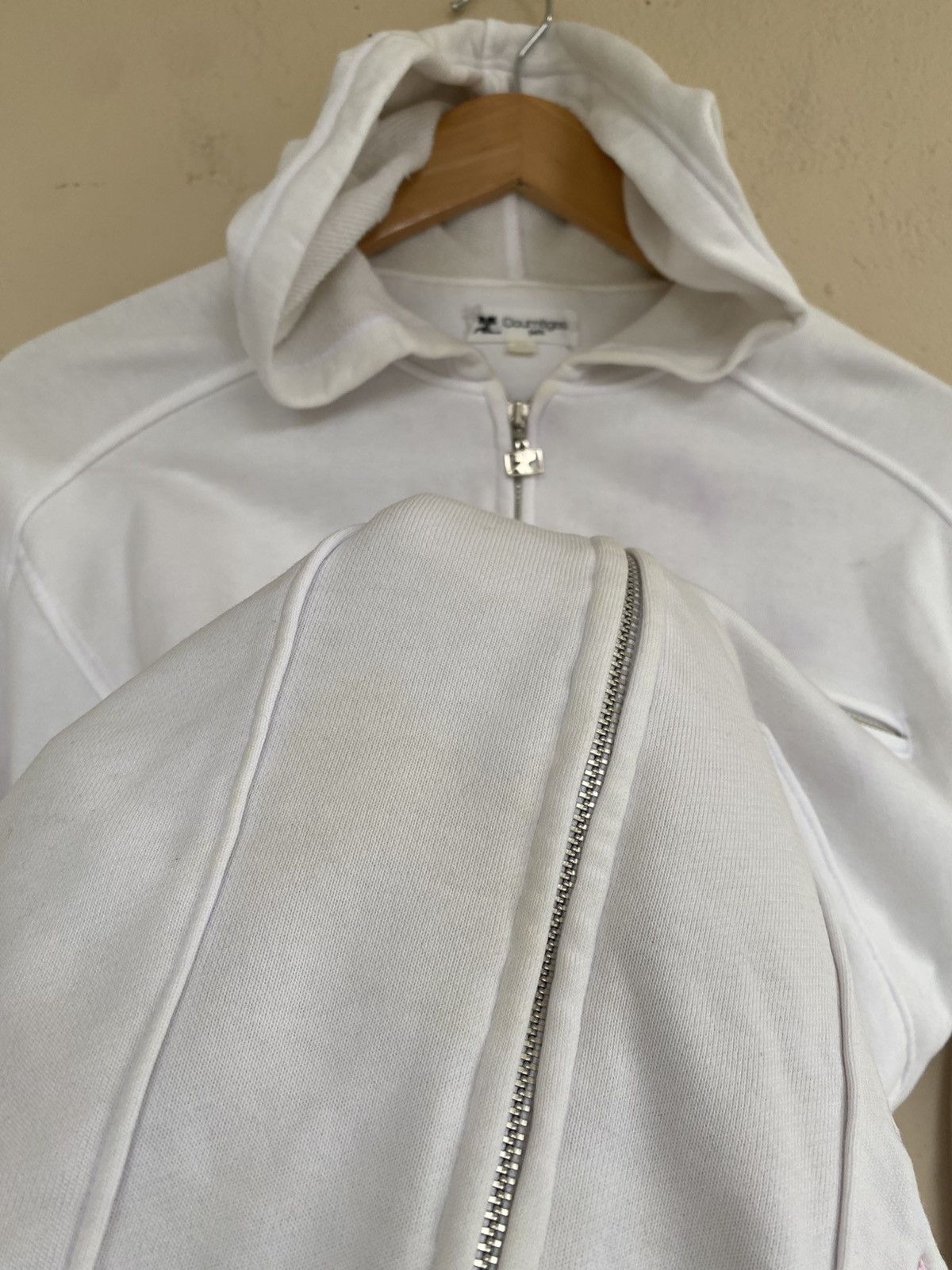 Courreges Vintage Courrreges Zip Up Hoodie Size US M / EU 48-50 / 2 - 7 Thumbnail