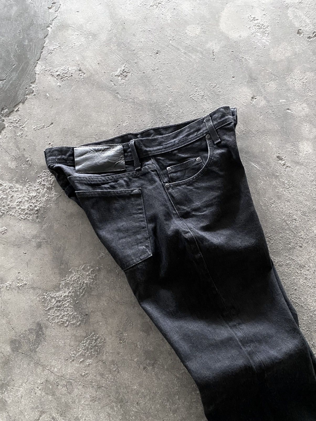 Naked & Famous Naked & famous weird guy solid black selvedge Size US 31 - 10 Thumbnail