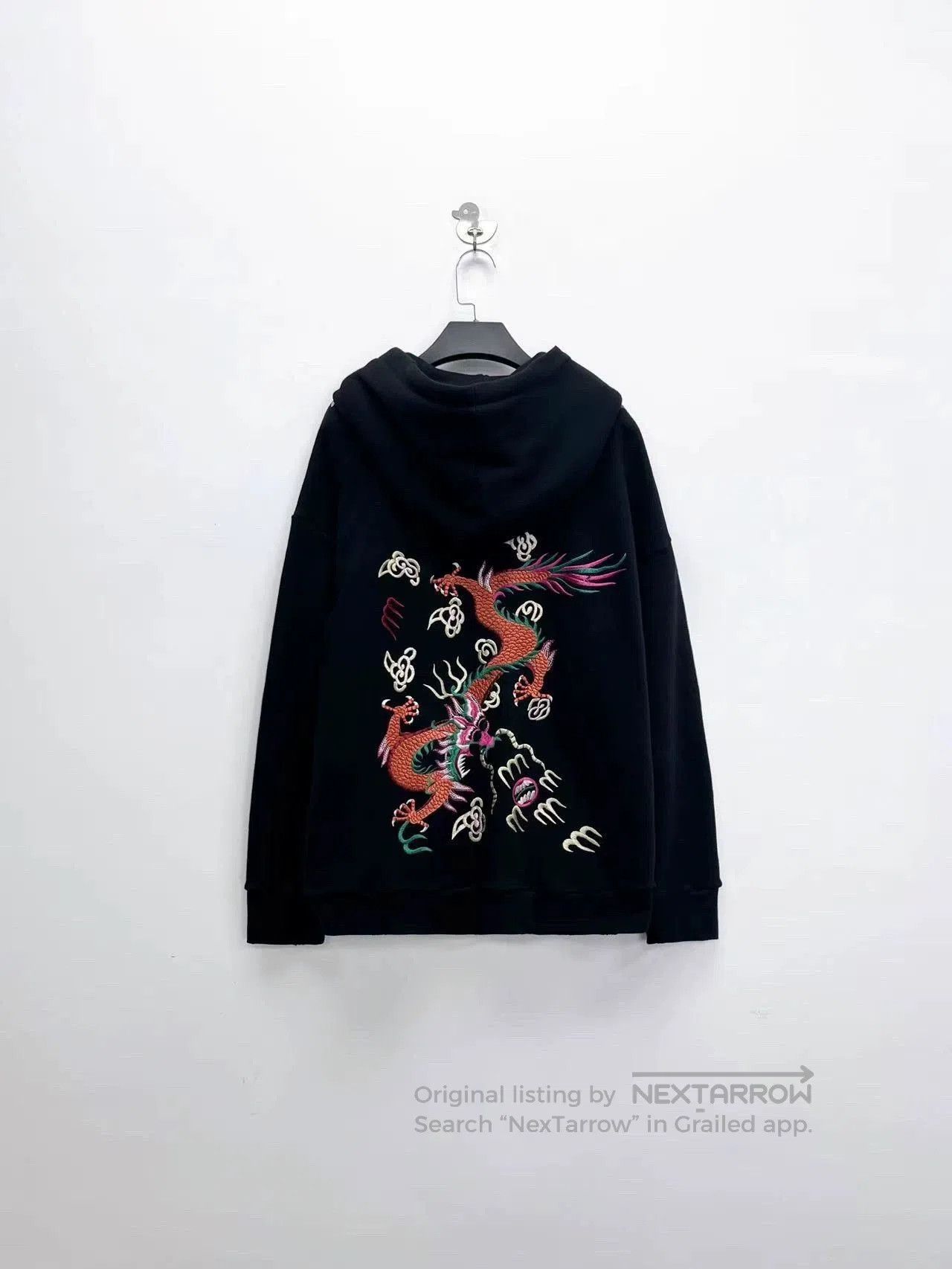 Gucci gucci black dragon embroidered zip hoodie. Size US XS / EU 42 / 0 - 2 Thumbnail